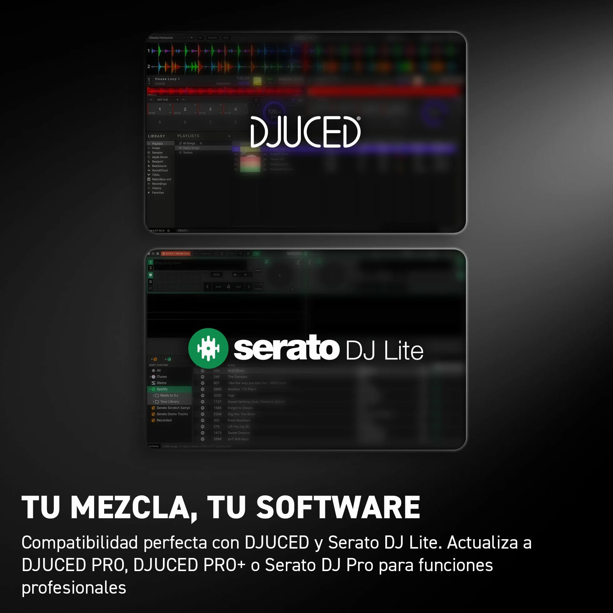 Hercules DJControl Inpulse 500 - Controladora de DJ USB de 2 decks para Serato DJ Lite y DJUCED
