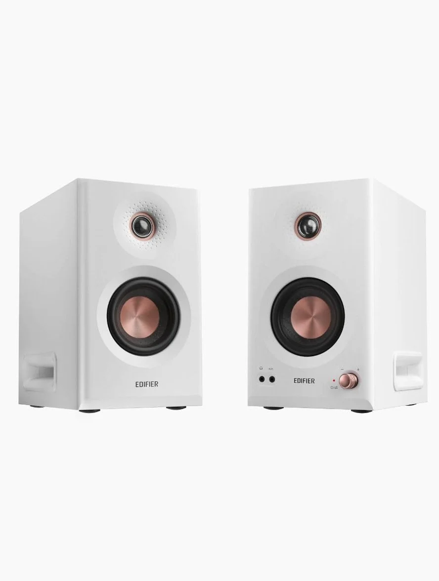 Edifier MR5 - Altavoz de Estudio (3 vías, 110 W, Crossover Tri-Amped), Color Blanco