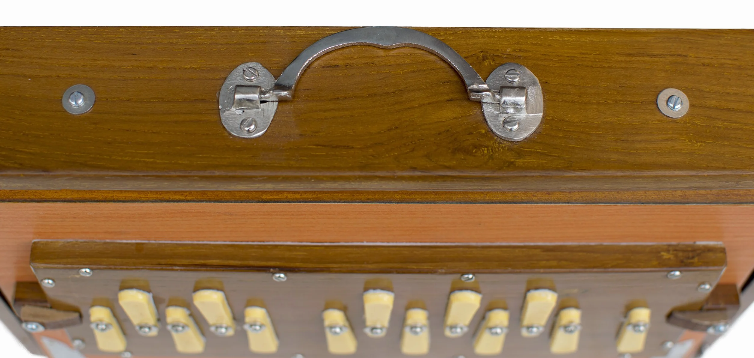 MKS PDI-AGB Caja Shruti, madera de teca, 13 notas, color natural