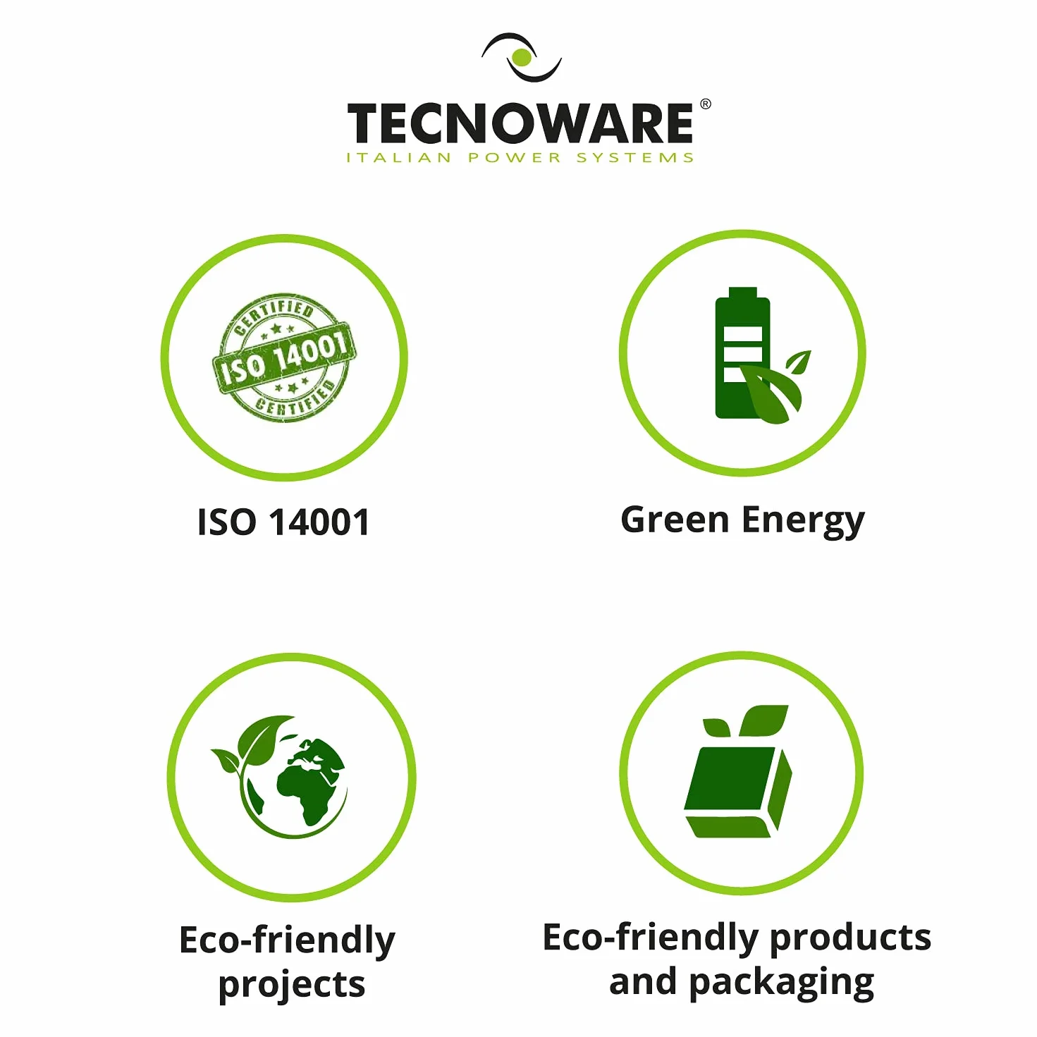 Tecnoware Pilas Alcalinas AA 1,5V Paquete 40, Duraderas Antifugas Ecológicas Reciclable