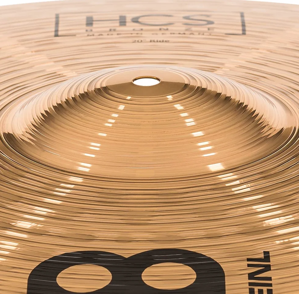 Meinl Cymbals HCS Bronze Plato Ride de 20 pulgadas (50,8cm) Platillos de Batería – Bronce B8, Acabado Tradicional (HCSB20R)
