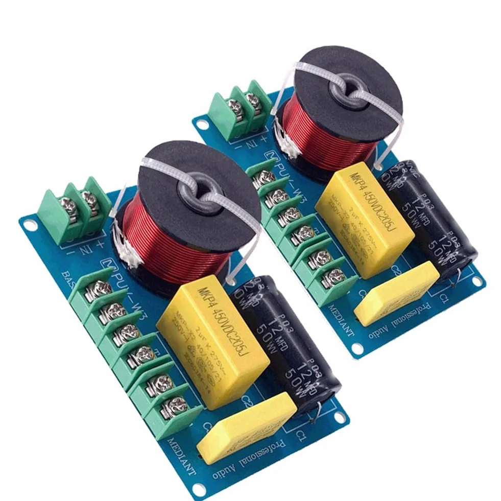 IOVO 3 vías audio filtro Hi-Fi placa de circuito altavoz divisor de frecuencia 200 W