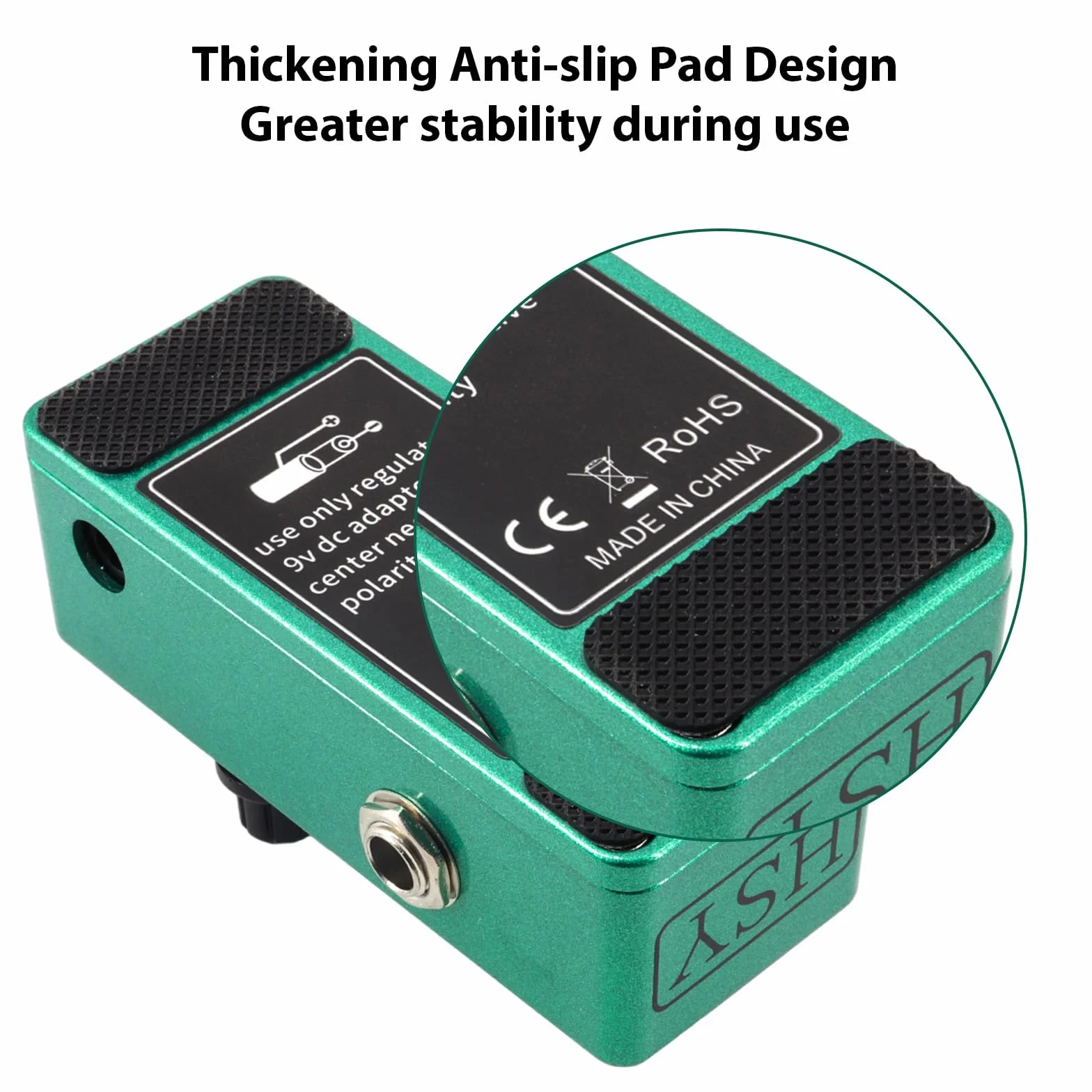 Btuty pedal de guitarra reducción de ruido de guitarra Pedal de efectos de guitarra eléctrica Interfaz de entrada/salida Mini efecto de reducción de ruido de guitarra