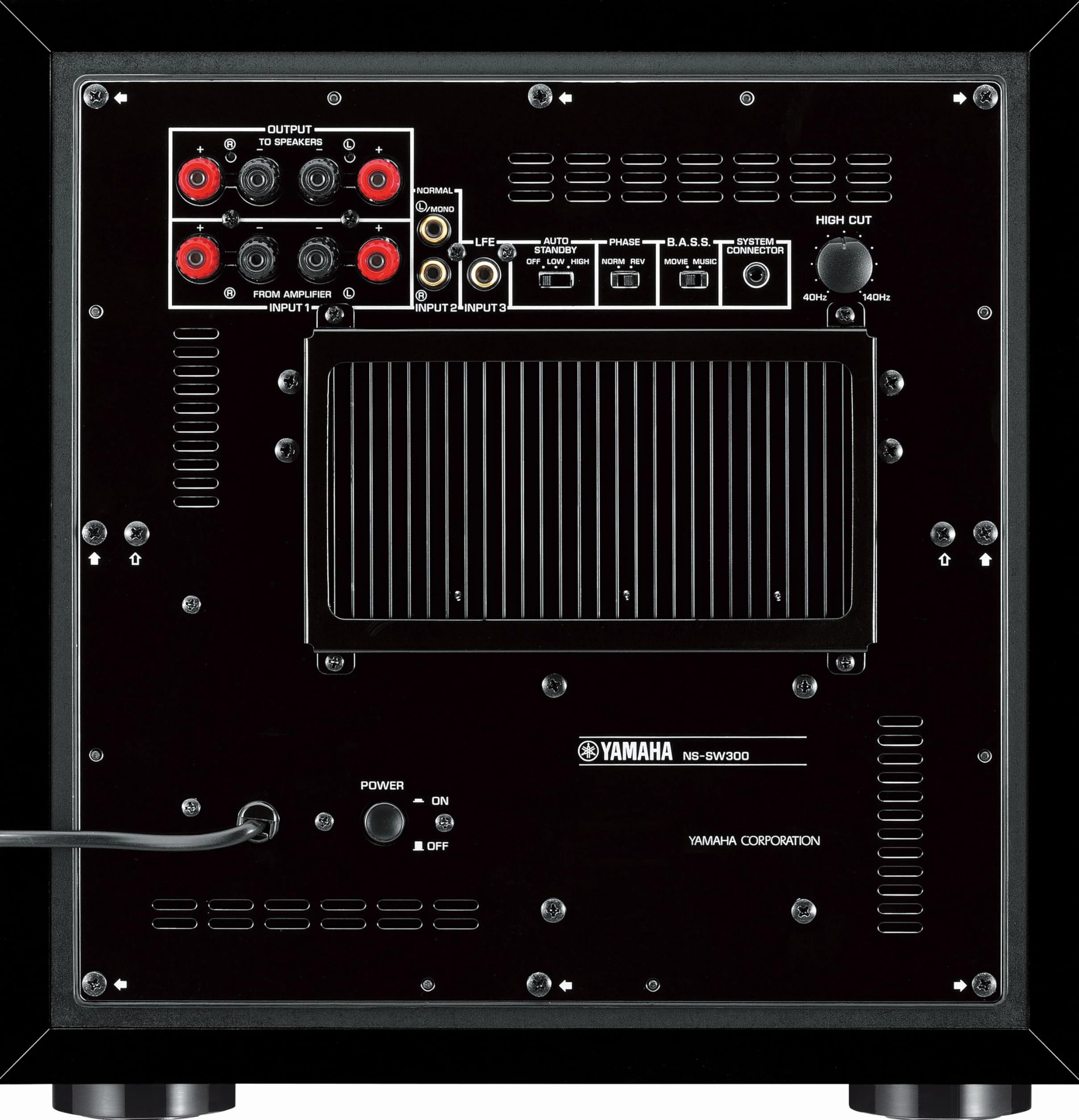 Yamaha NS-SW300 - Subwoofer de 250 W, negro