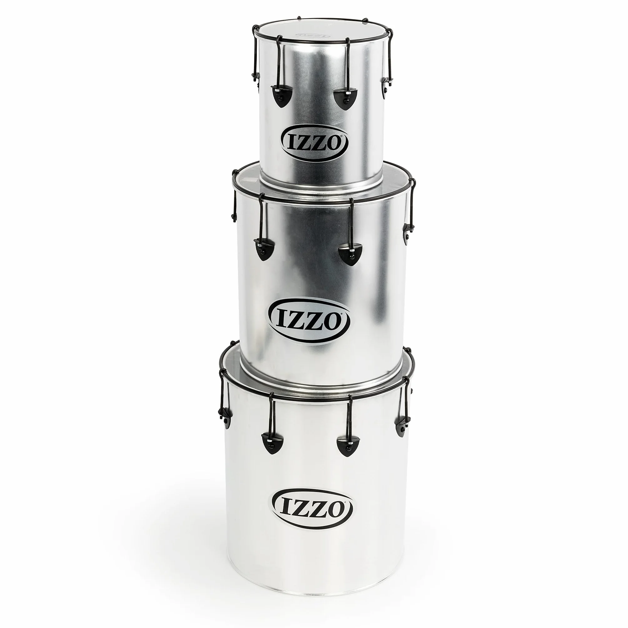 Percussion Plus pp780 Samba drums en plata mate acabado (Set de 3)