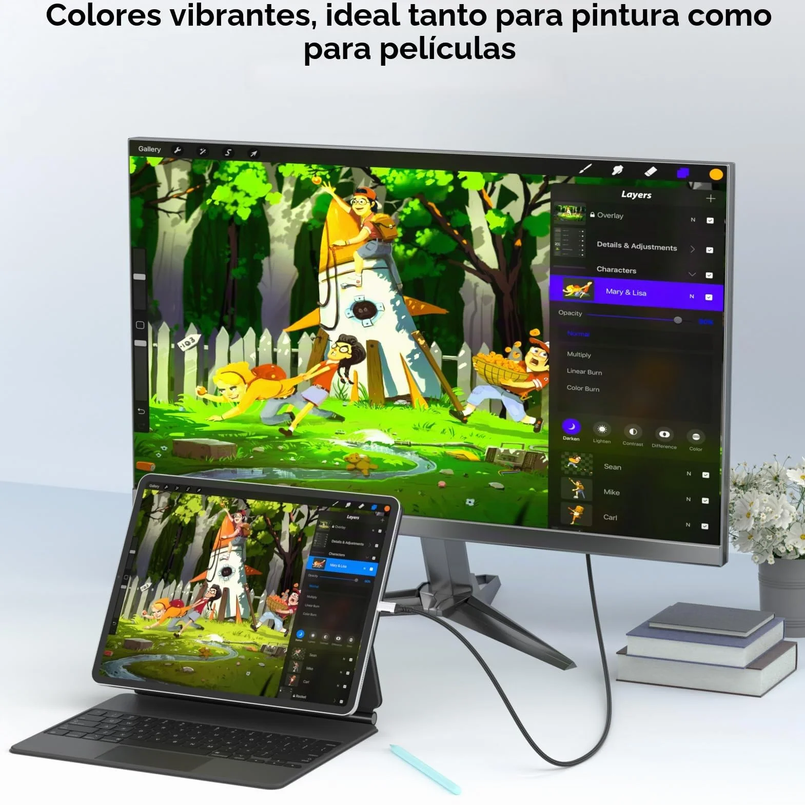 Cable USB C a HDMI 4K 1.8M,Cable Tipo C a HDMI UHD Thunderbolt 4/3 Compatible con i Phone 17 16 Pro Max/15 Pro,MacBook Pro/Air,iMac,iPad Pro/Air,Samsung Galaxy S24/S23 Ultra