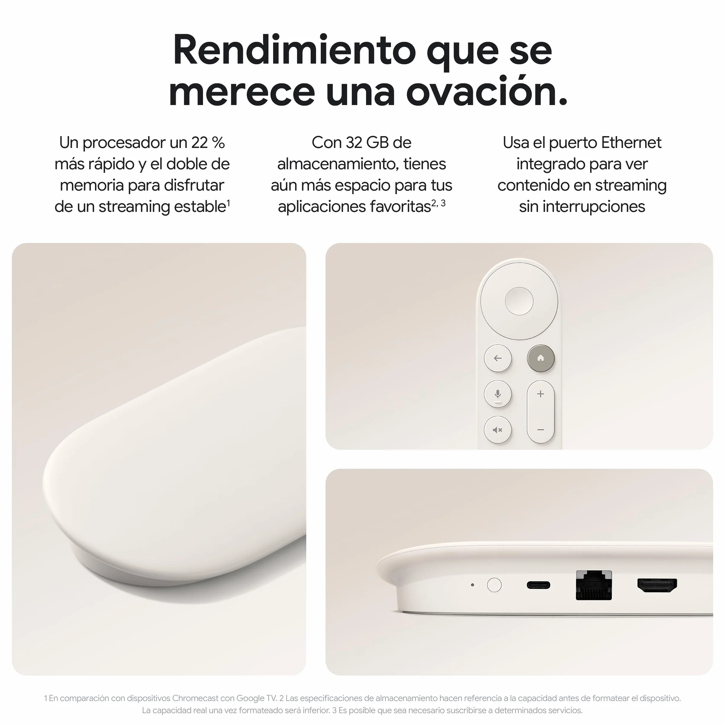 Google TV Streamer 4K Streaming rápido con HDR