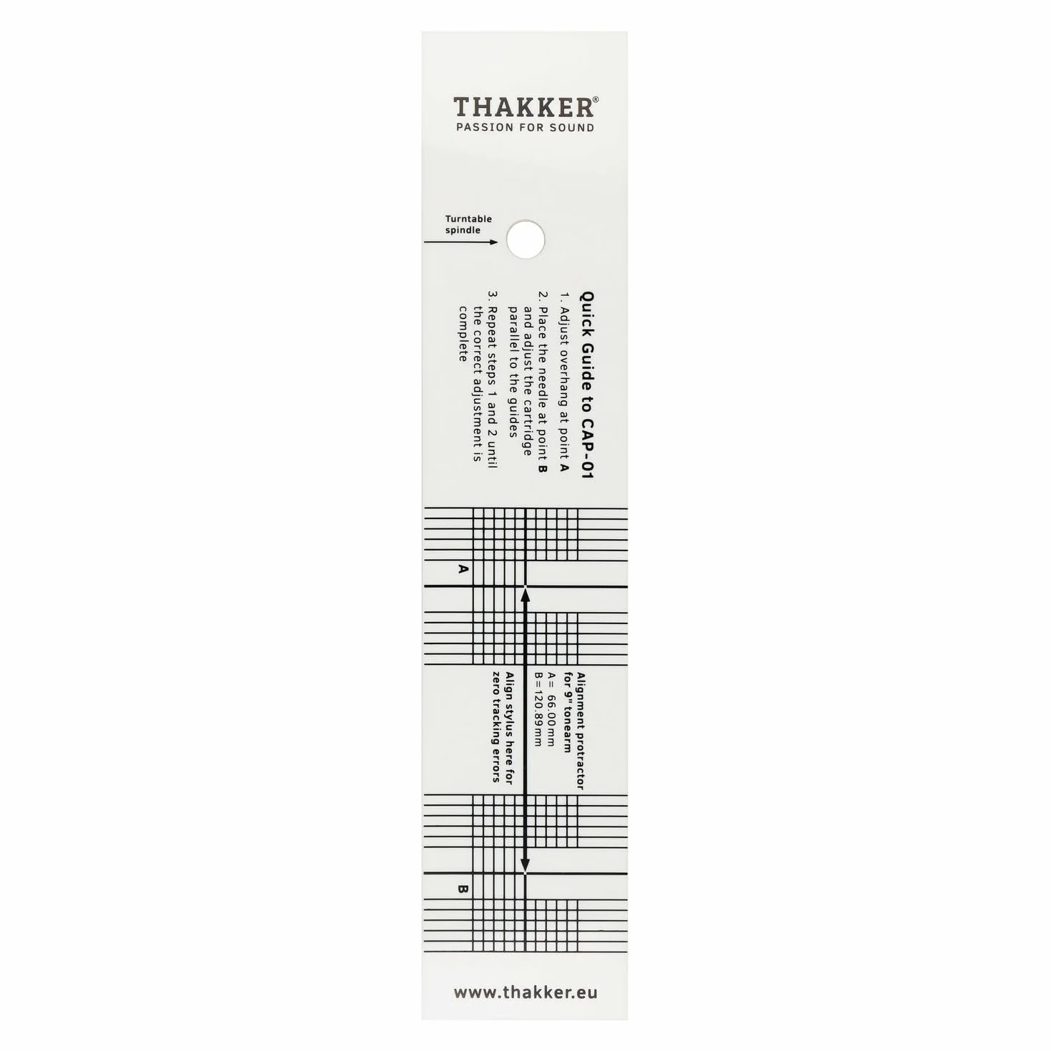 THAKKER Set 03 - Set de Ajuste y Alineación con Escala Digital de Tonearm, Azimut, Nivel de Burbuja y Protractor de alineación de Cartuchos para Giradiscos