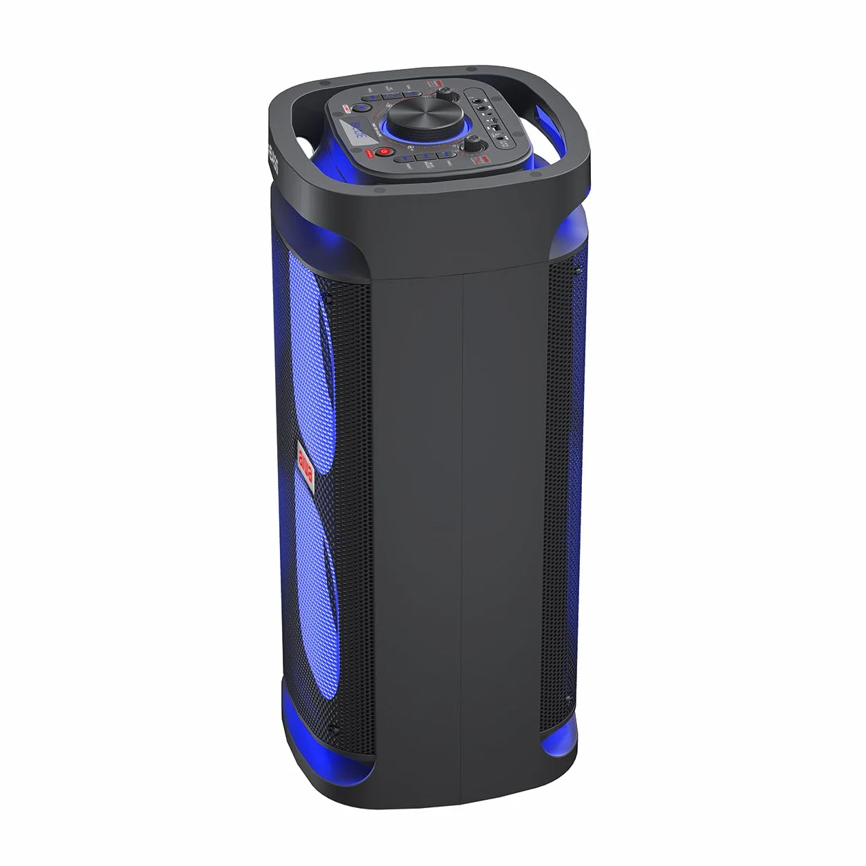 AIWA KBTUS-D800 - Altavoz Trolley, RGB-LED con Bluetooth, Micrófonos Dobles y Función