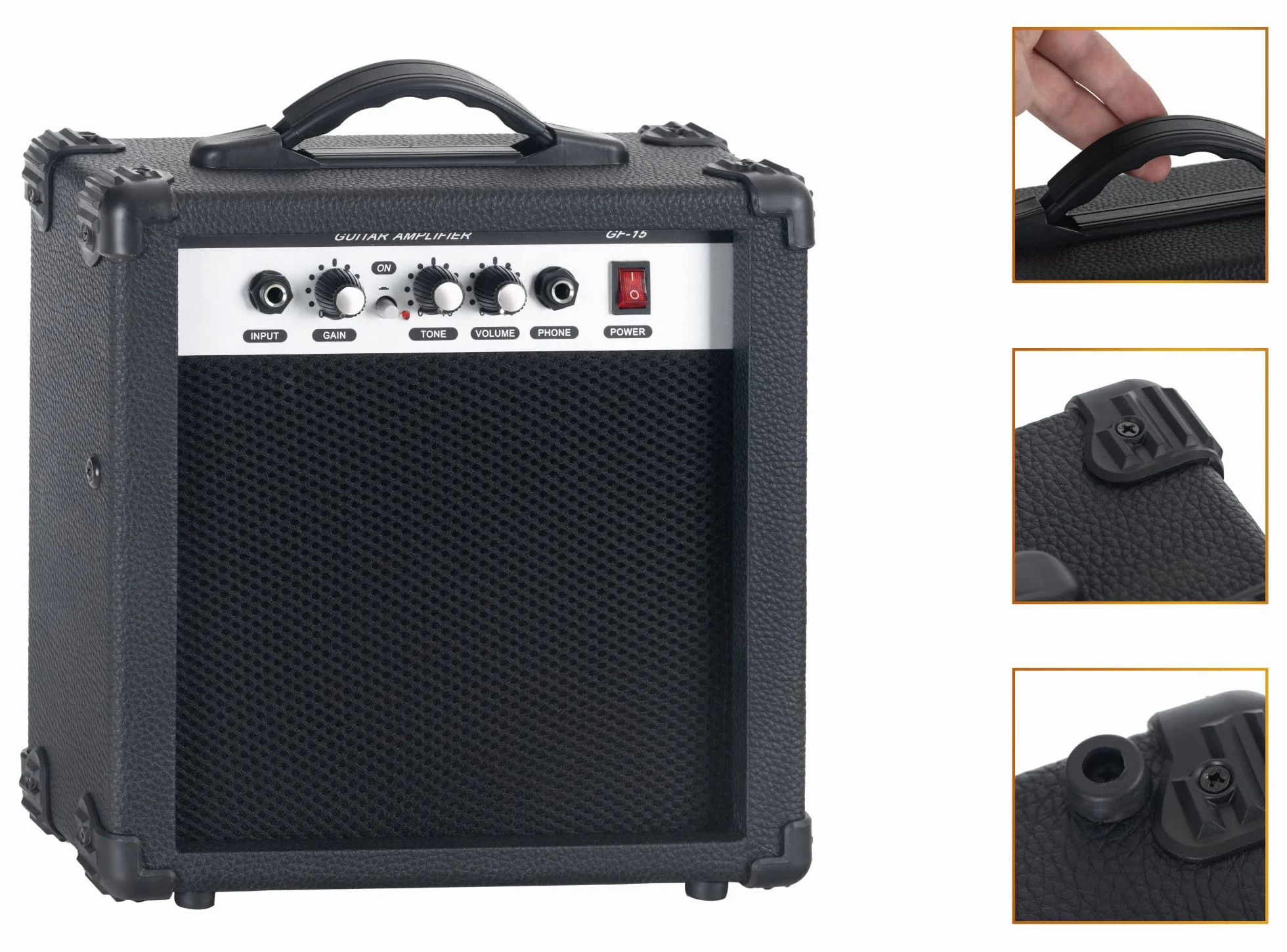 Rocktile Banger's Pack Kit de Guitarra Eléctrica Completo - Guitarra electrica con 3 Single-Coil pick-up - Juego con amplificador, bolsa, correa, cuerdas de repuesto y cable - Rojo