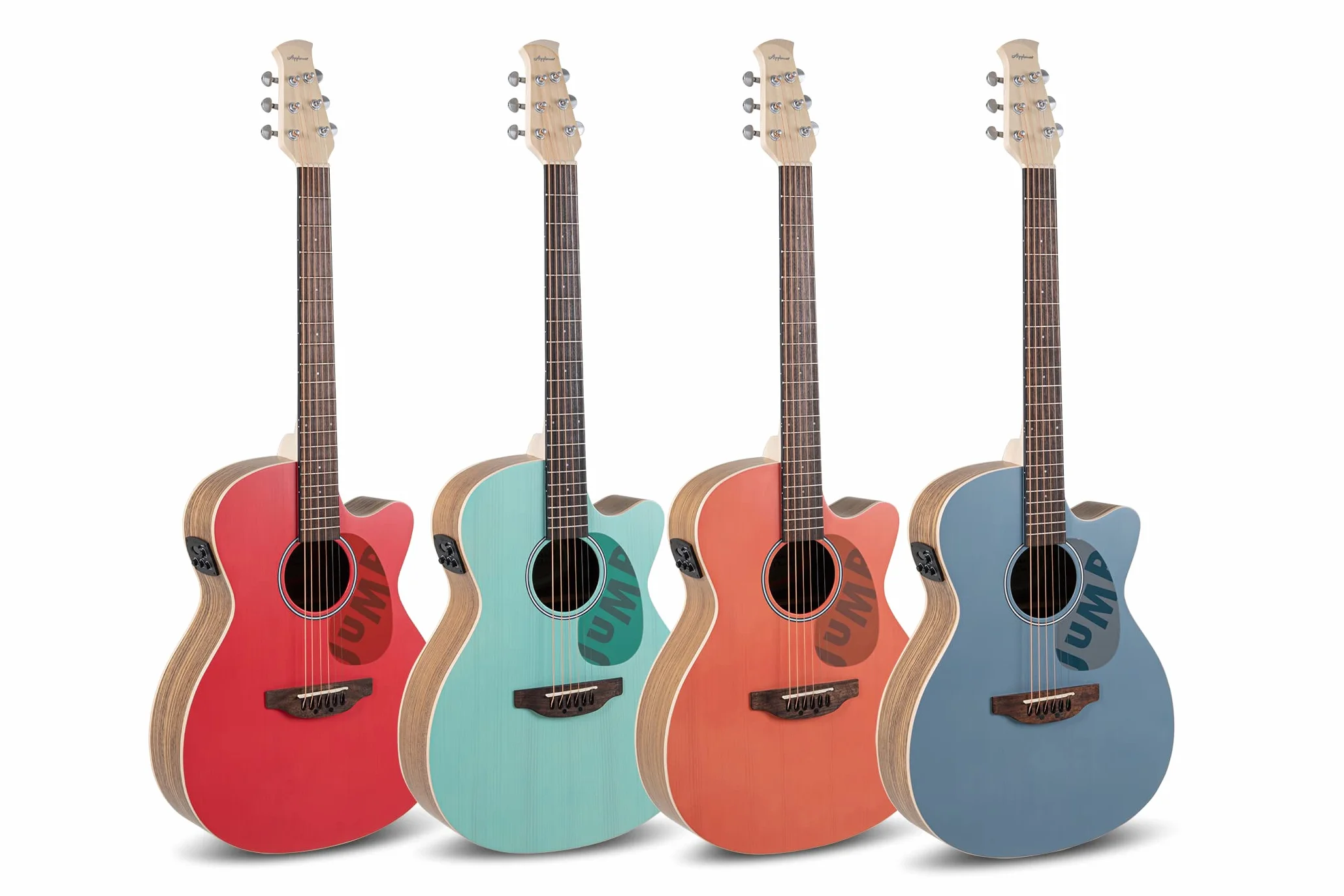 Applause Guitarra acústica eléctrica Jump OM Cutaway Electro Celeste AEO-69-T