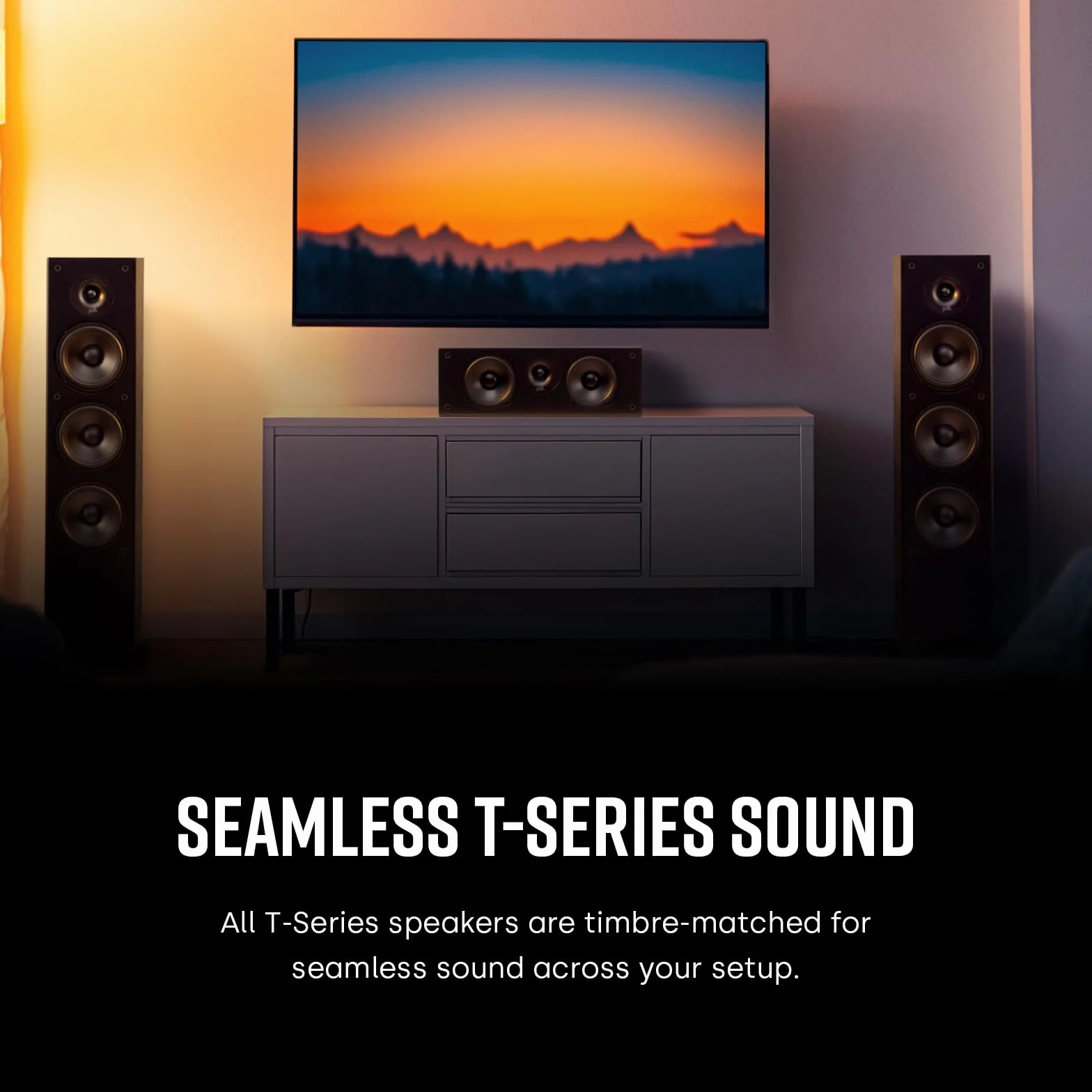 Polk Audio T30 Canal Central 3 vías negro