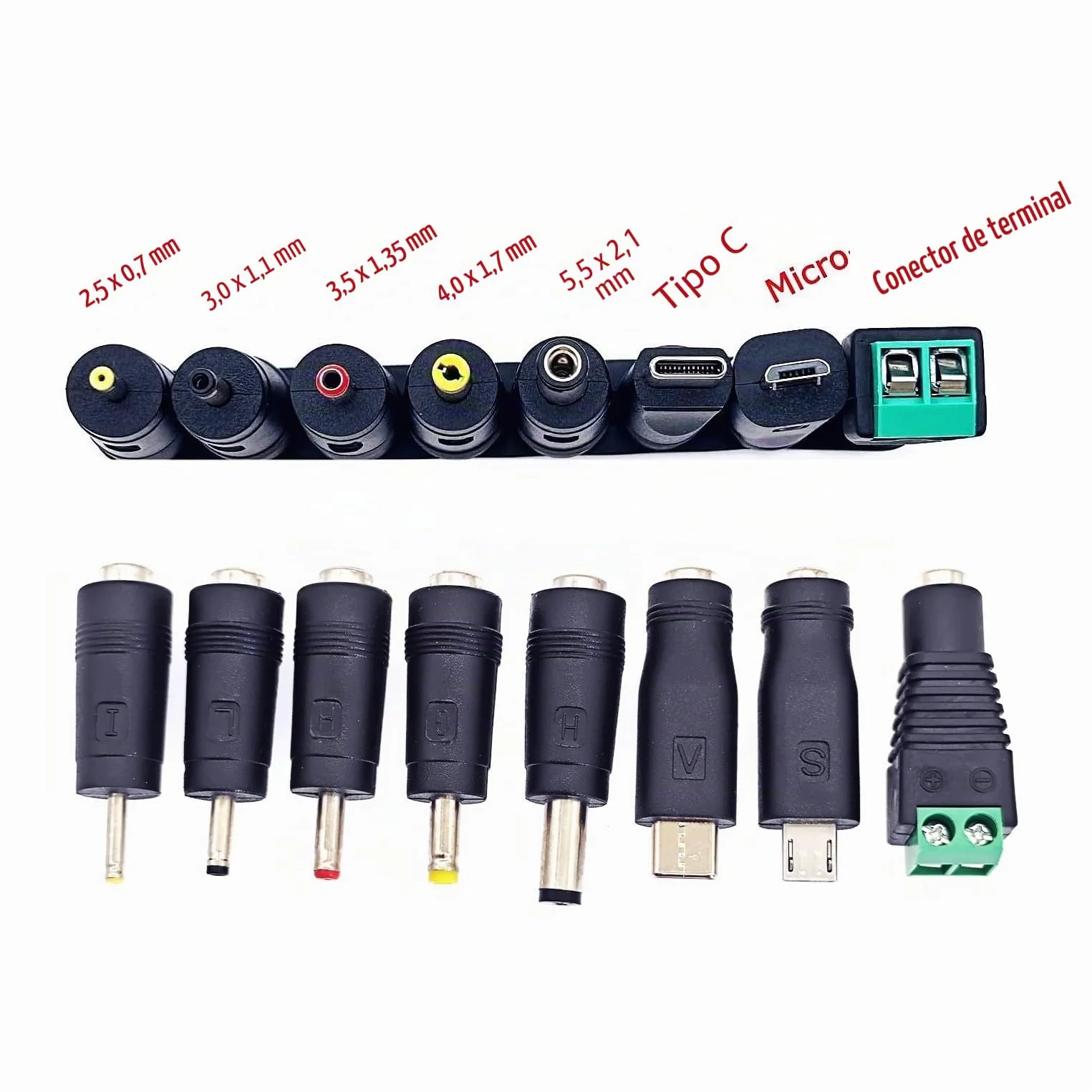 JZK 5V 1A DC Netzteil Adapter mit 8 Stecker DC Stecker AC 100-240V zu 5 Volt 1 Amp 1000mA Netzteil Transformator für 5V LED Streifenluchten Router, Audio, Video