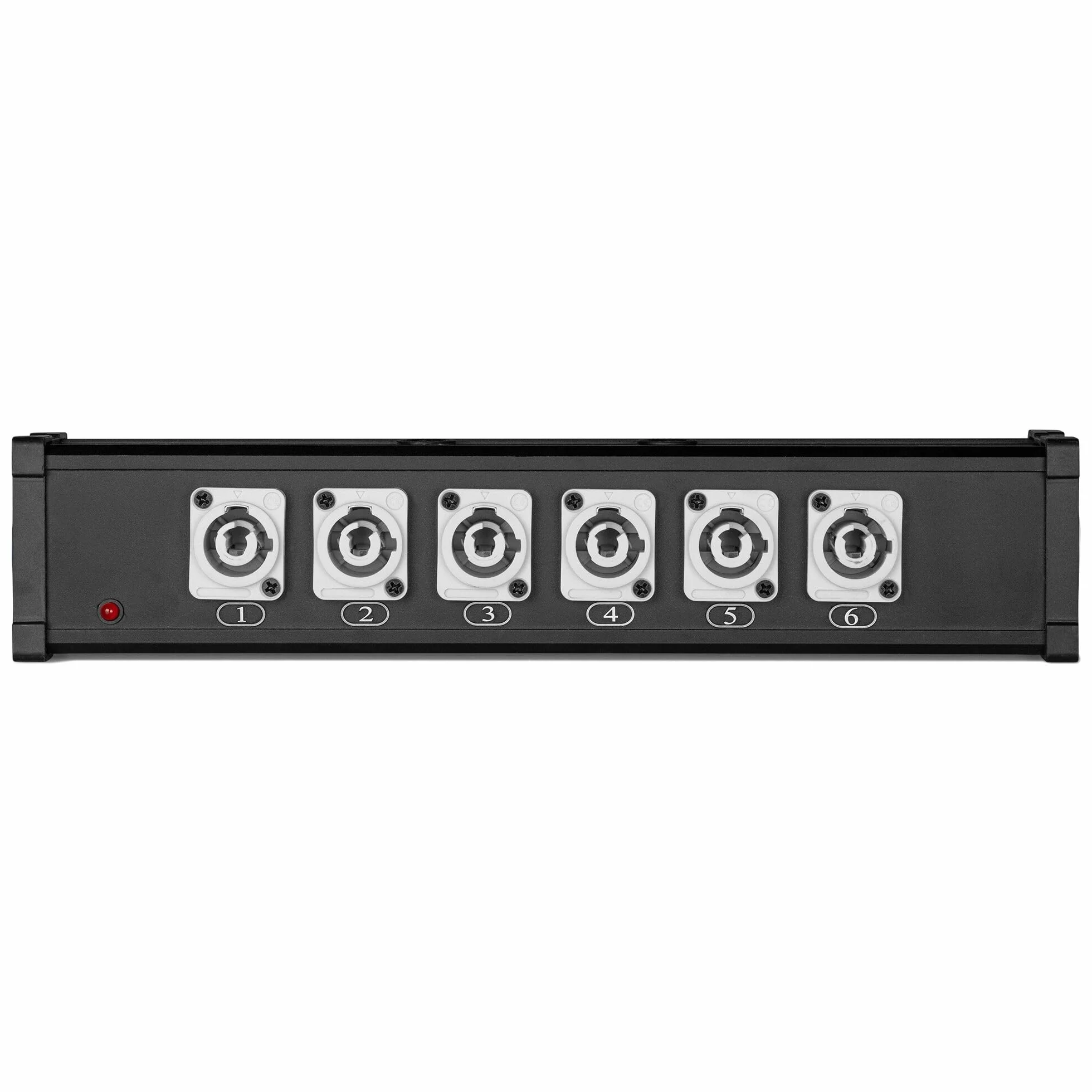 Power Dynamics Connex PSB27 Divisor PowerCon de 7 vías, solución de distribución de energía, Carcasa de Aluminio Duradera, Sistema Twist-Lock y Montaje en Truss M10, Sistemas de iluminación y Sonido