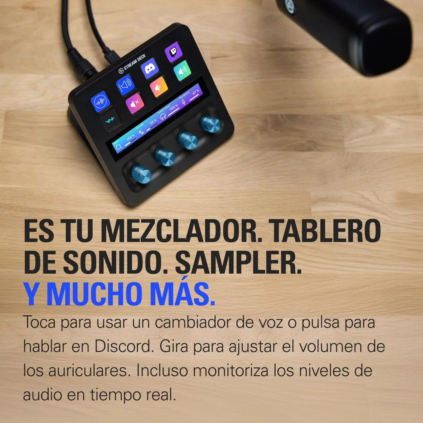 Elgato XLR Dock MK.2 - Accesorio de interfaz de audio para Stream Deck +, 80 dB de ganancia, alimentación phantom, Clipguard 2.0, efectos DSP, USB-C, funciona con cualquier micrófono XLR