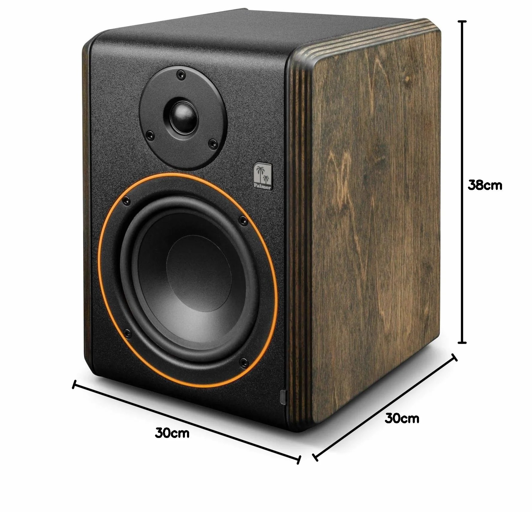 Palmer STUDIMON 5 - Monitor amplificado de campo cercano de 5" para estudio
