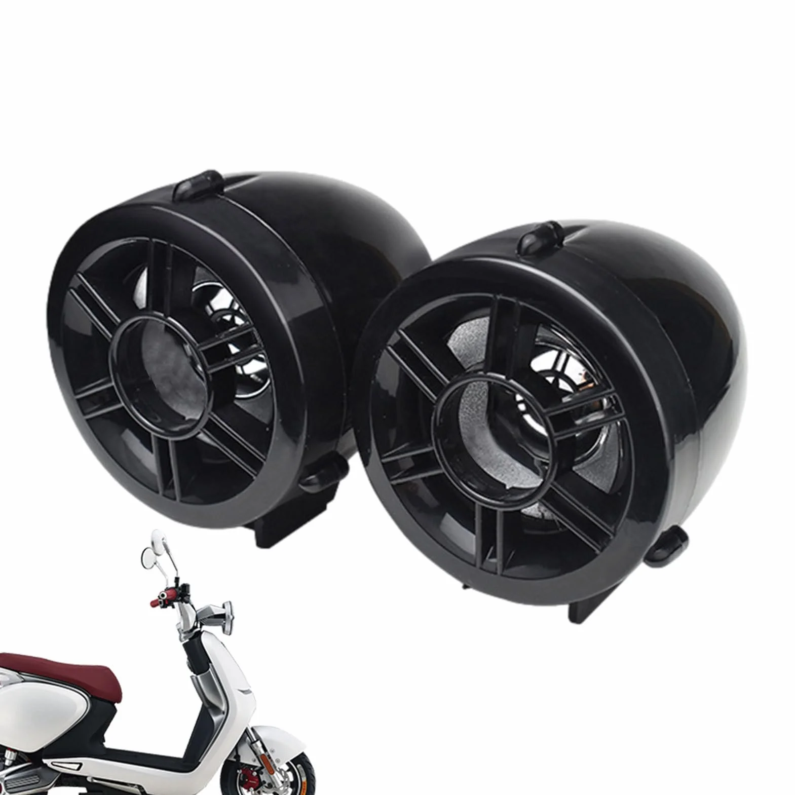 TROONZ Altavoz estéreo de Audio para Motocicleta,Altavoces Impermeables para Motocicleta | Audio estéreo para Manillar de Motocicleta,Amplificador de Audio para Motocicleta con Fuertes Sonidos de