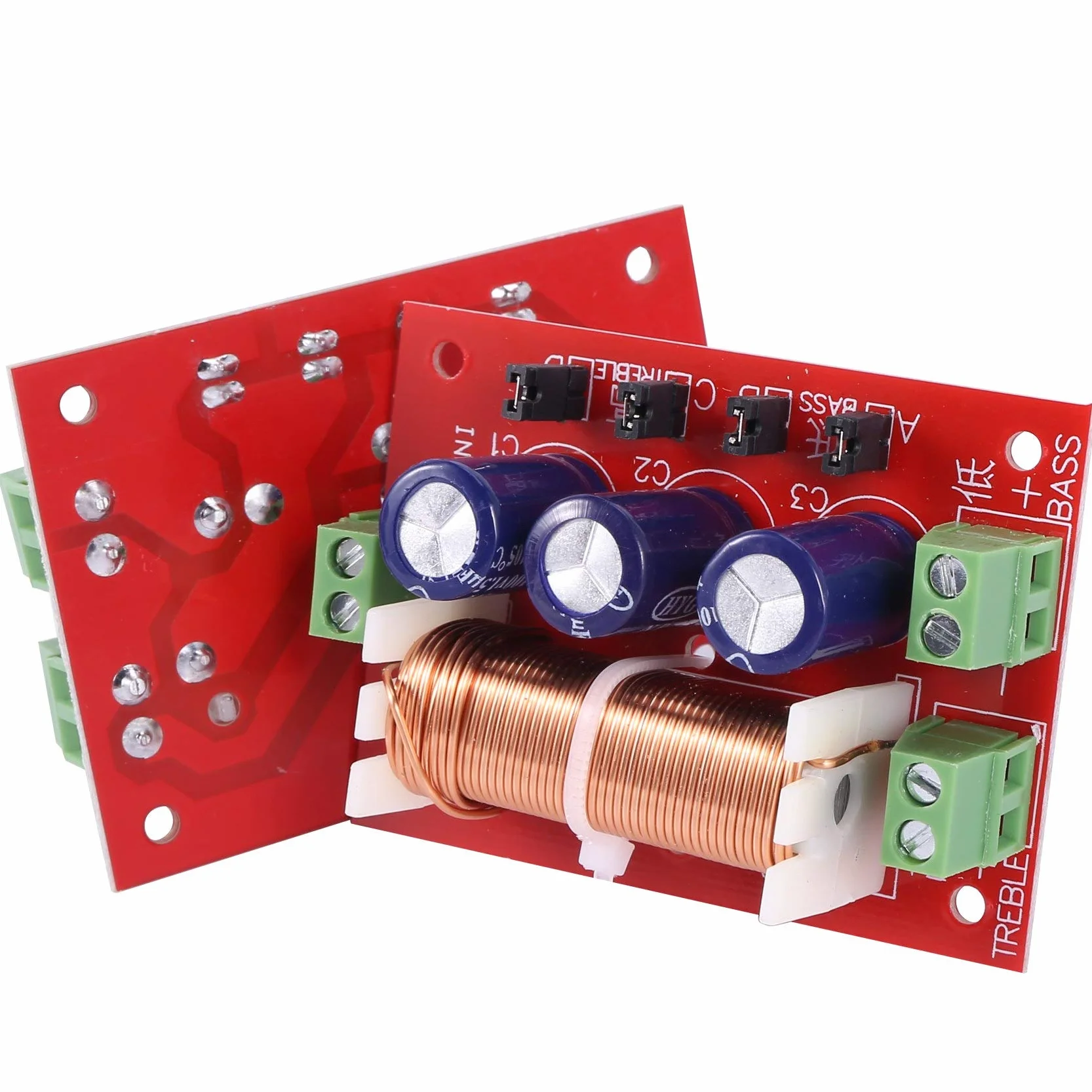 Yasoe 2 Piezas Tweeter de Audio de 2 Vías con Crossover 400 W Filtro de Altavoz Divisor de Frecuencia para 2-16 Ohm