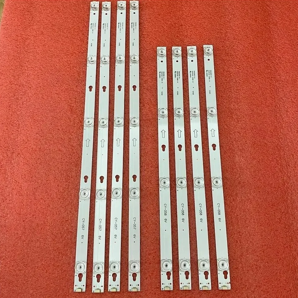 Tira de retroiluminación LED (8) Compatible Fit For Thomson 55UC6306, 55UC6316, 55UC6426, 55UC6326, 55UC6406 y 55D2900