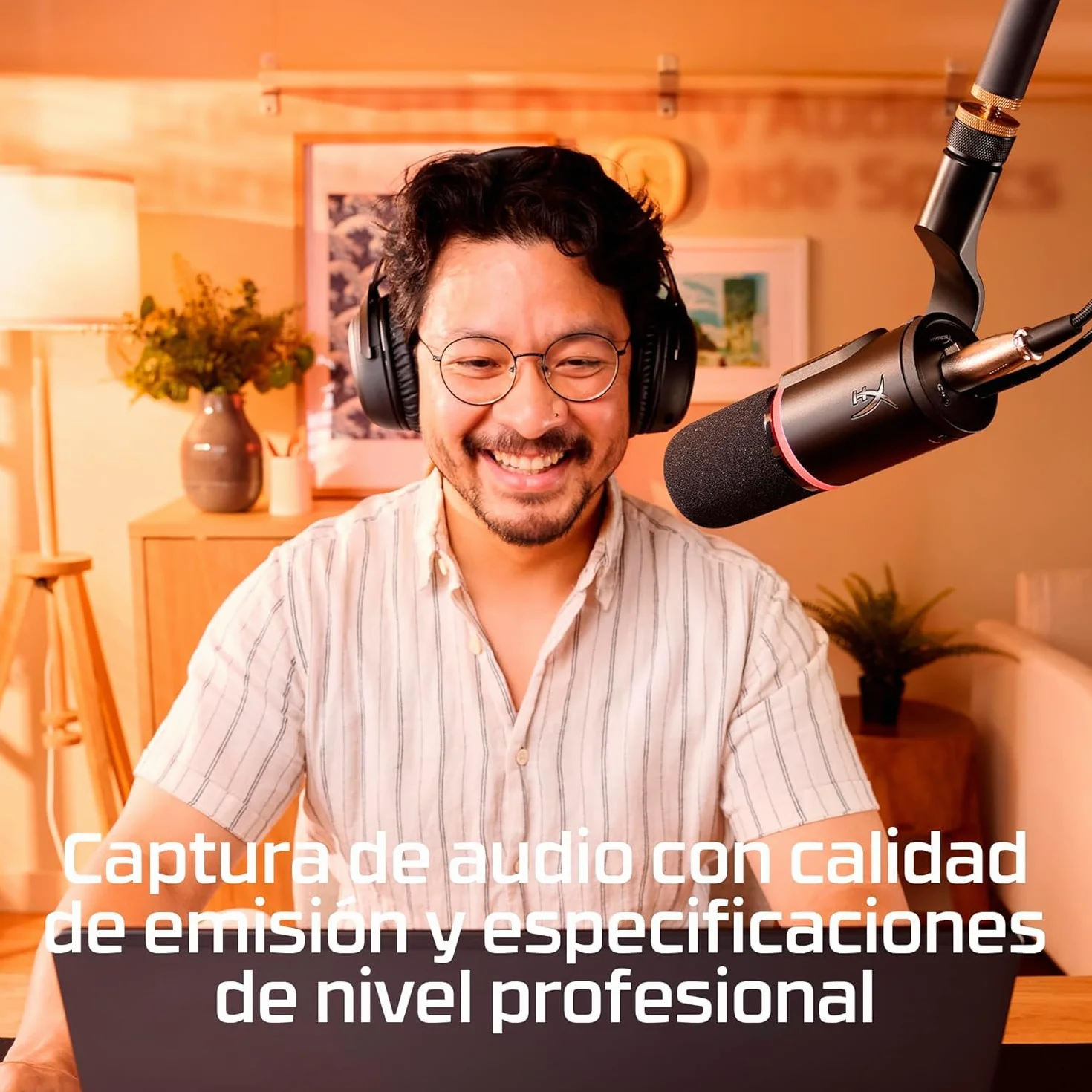 HyperX Flipcast - Micrófono dinámico cardioide para Streaming, podcasts y grabación Vocal, USB-C, XLR, metálico, Negro