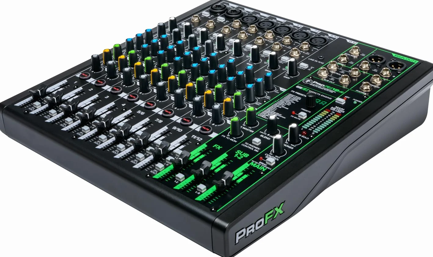 MACKIE ProFX12v3 Mezclador de Efectos Profesional de 12 Canales con USB