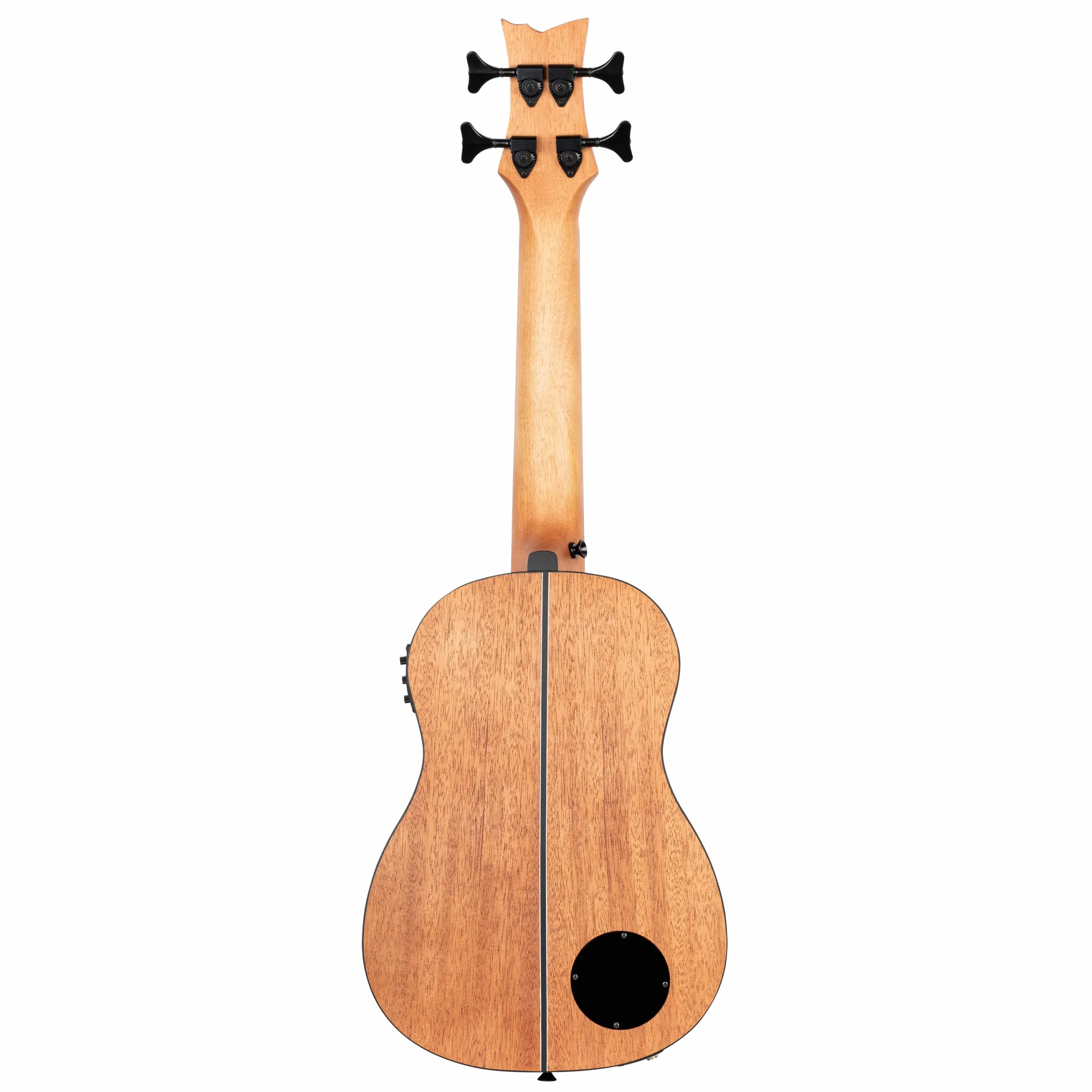 Ortega Guitars Travel Bass electro-acústico - zurdo - Serie Lizard - Ukelele bajo - incluye Gig Bag - Caoba (LIZZY-BS-GB-L)