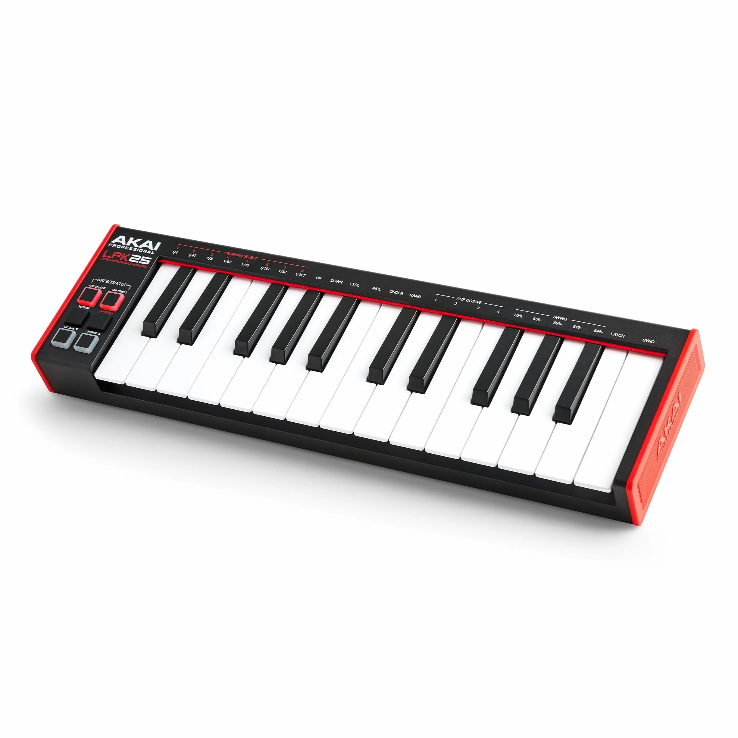 Akai Professional LPK25 MKII - Teclado Controlador MIDI USB con 25 Teclas de Sinte Sensibles para Mac y PC, Arpegiador y Software de Producción Musical