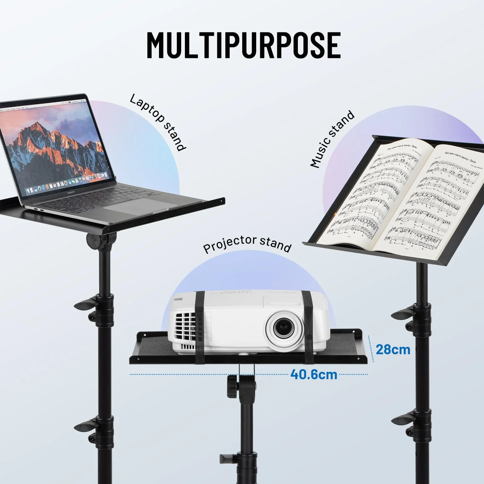 CAHAYA Soporte Proyector Ajustable Trípode para Laptop Universal CY0331