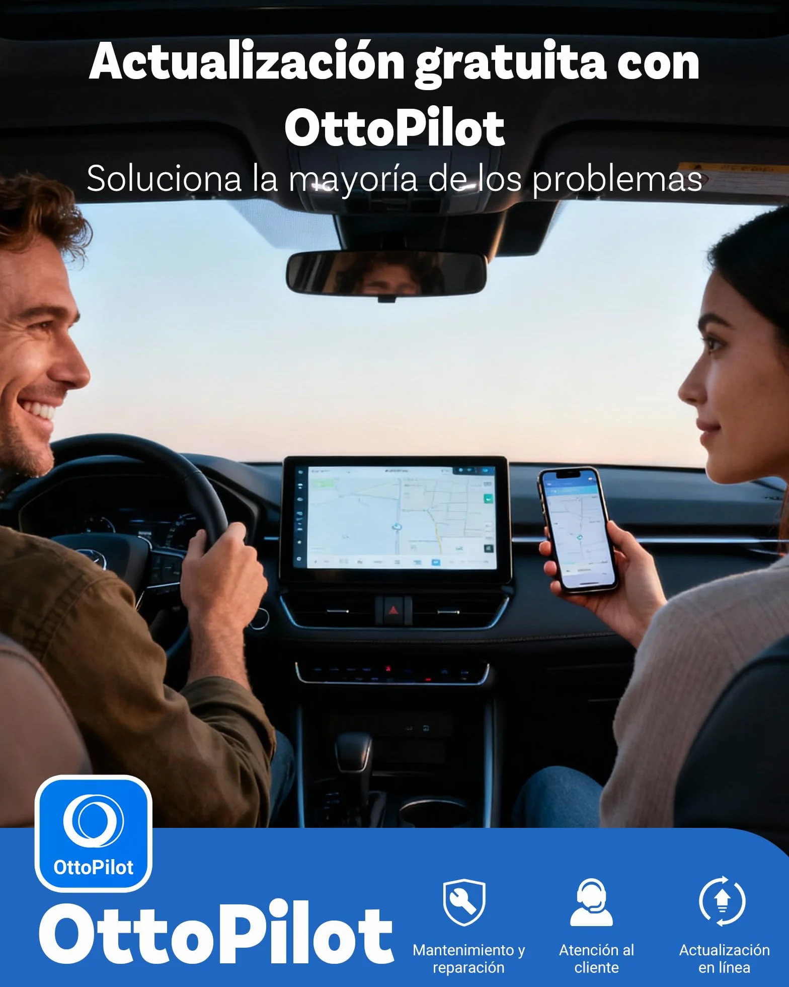 Ottocast Mini Cube 3.0 Adaptador CarPlay Inalámbrico – Dongle USB-C Ultra Mini, Reconexión Automática 5–8 s, Memoria para Dos Teléfonos, Convierte CarPlay y Android Auto por Cable a Inalámbrico