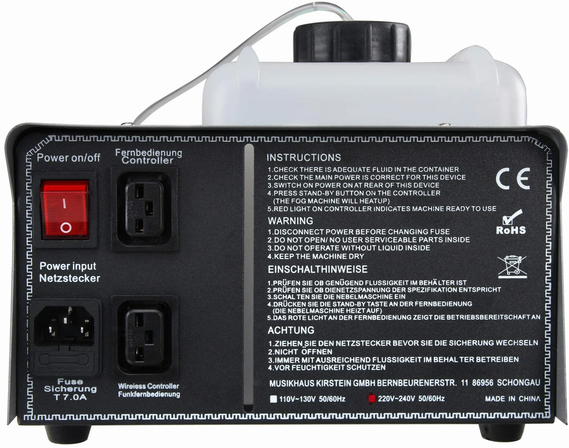 Showlite Maquina de humo SN-1200