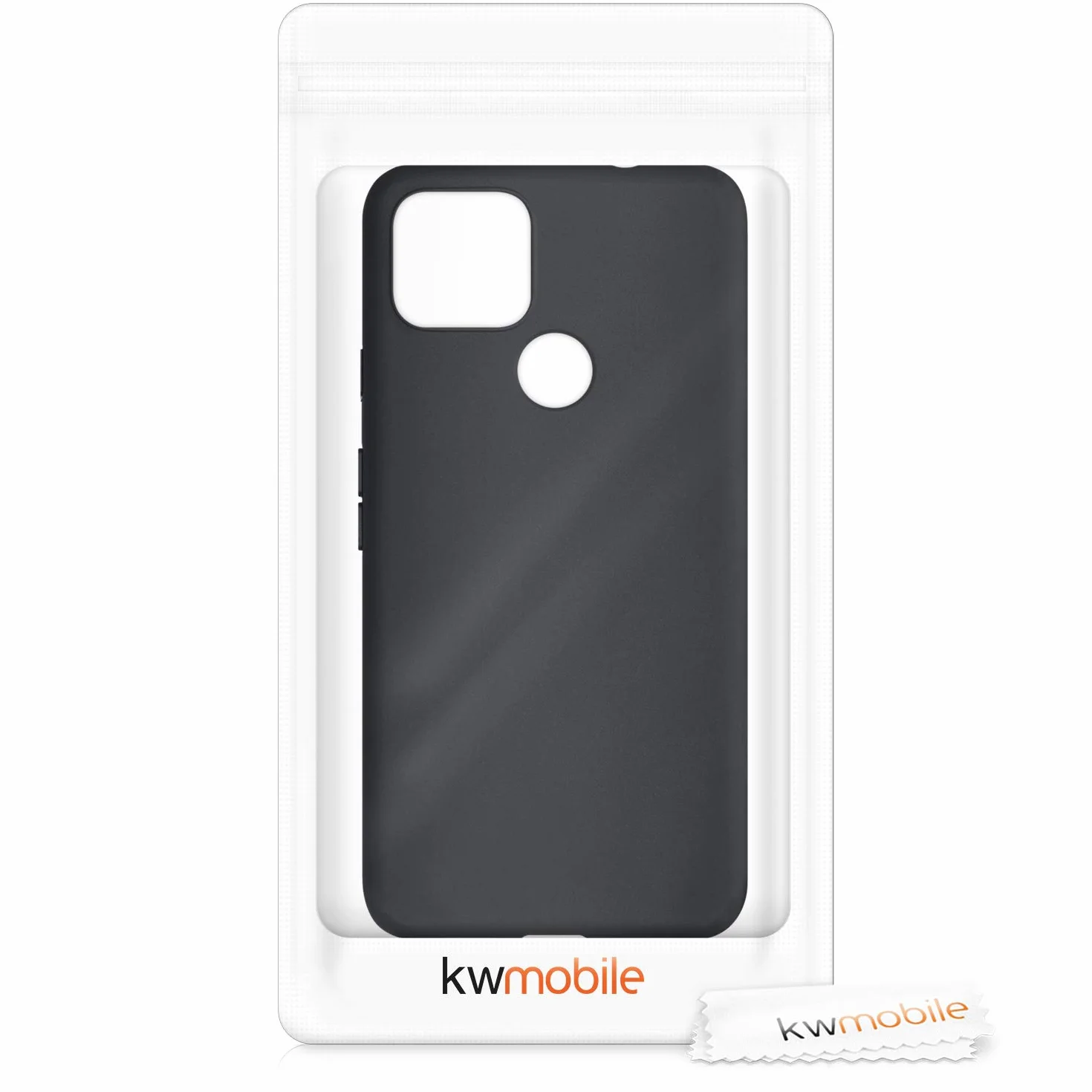kwmobile Funda Google Pixel 4a 5G Carcasa TPU Silicona Bordes elevados Negro