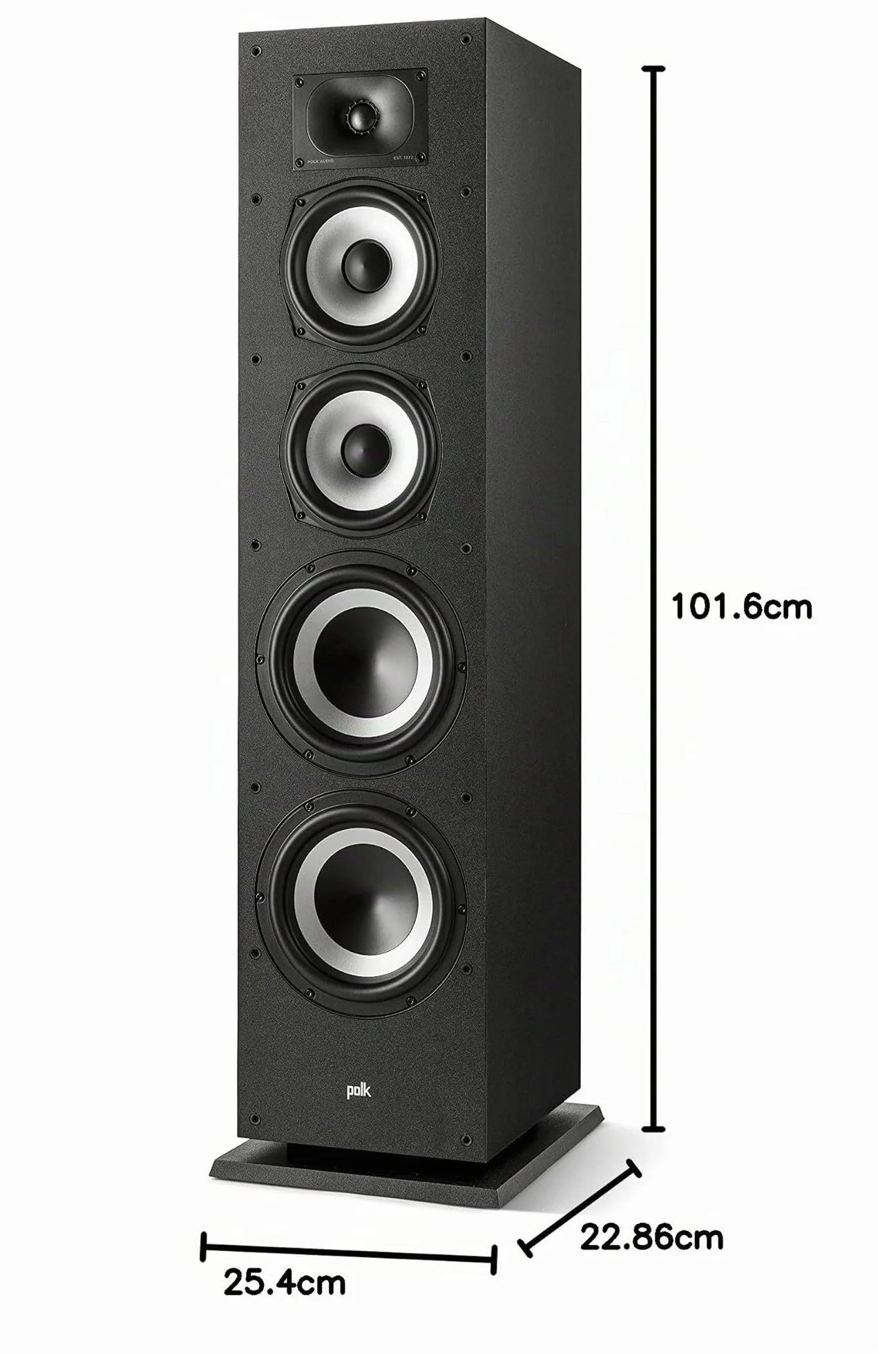 Polk Monitor XT70 Altavoces de Suelo Hi-Fi Negros