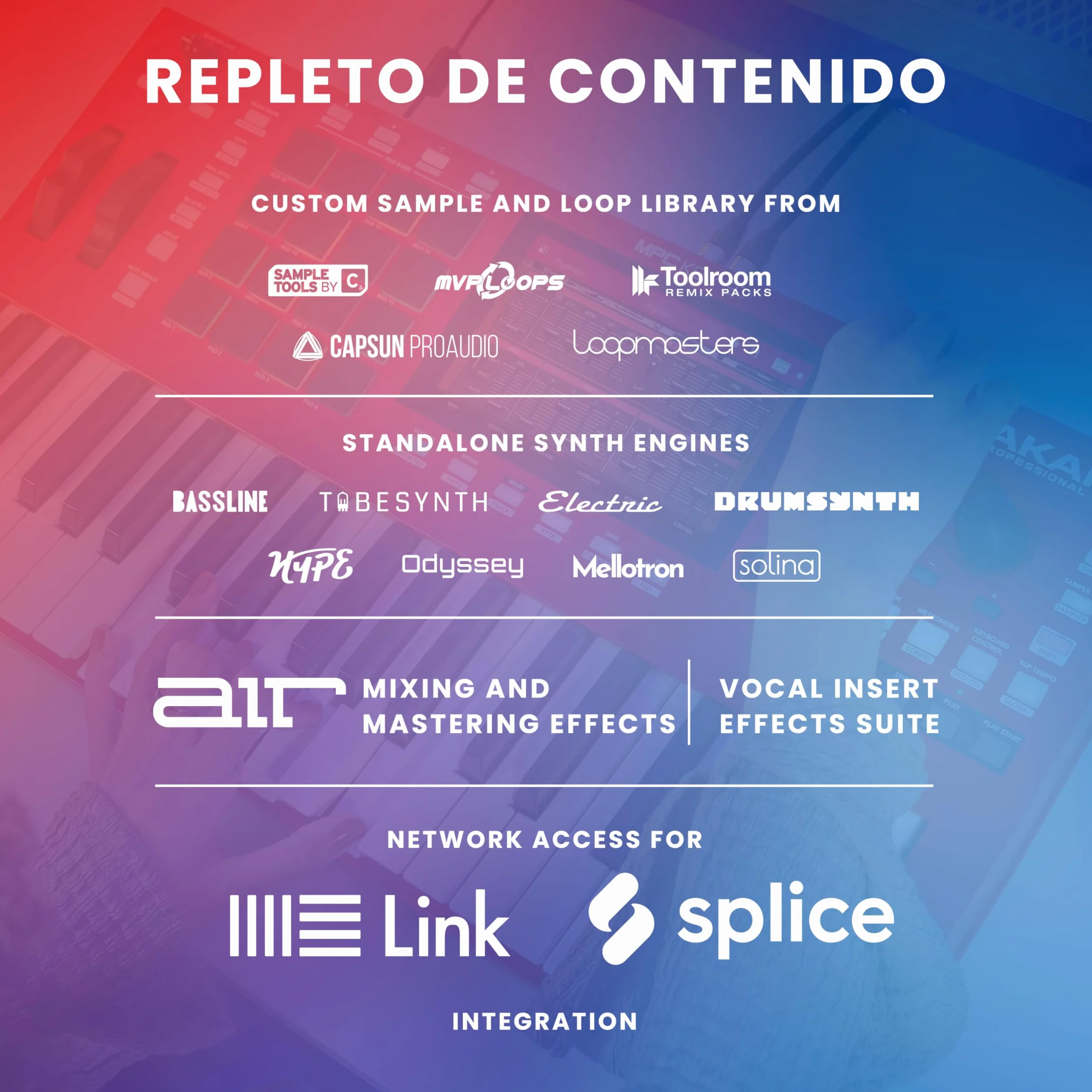Akai Professional MPC Key 37 Sintetizador de Producción Independiente, Caja de Ritmos, Teclado MIDI, con Wi-Fi, Bluetooth, Pantalla Táctil, Plug-ins e Integración con Native Instruments