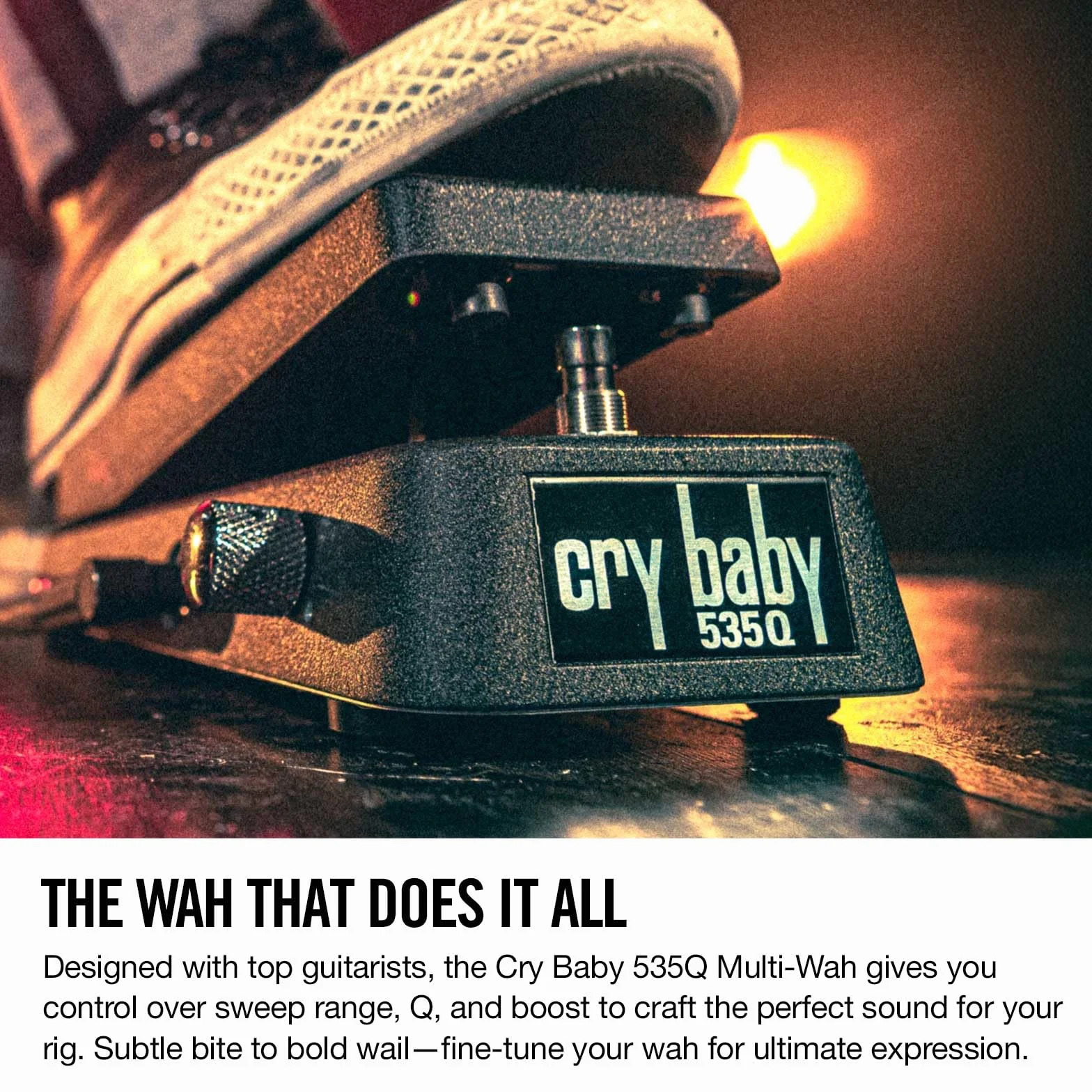 JIM DUNLOP - 535Q - Cry Baby Multi Wah negro