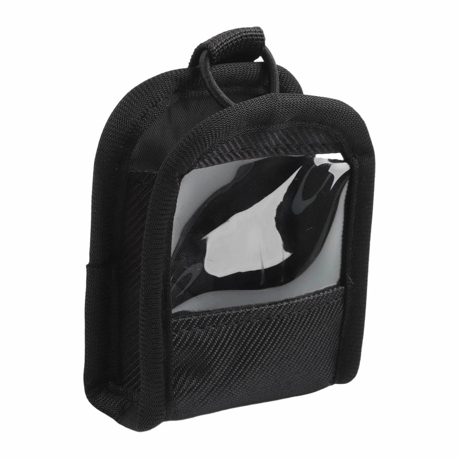 Funda para transmisor inalámbrico para equipos de audio, parte delantera de TPU transparente, abierta para diseño de antena, correa antideslizante con fijación de gancho, 7,5 x 2,5 x 8,6 cm