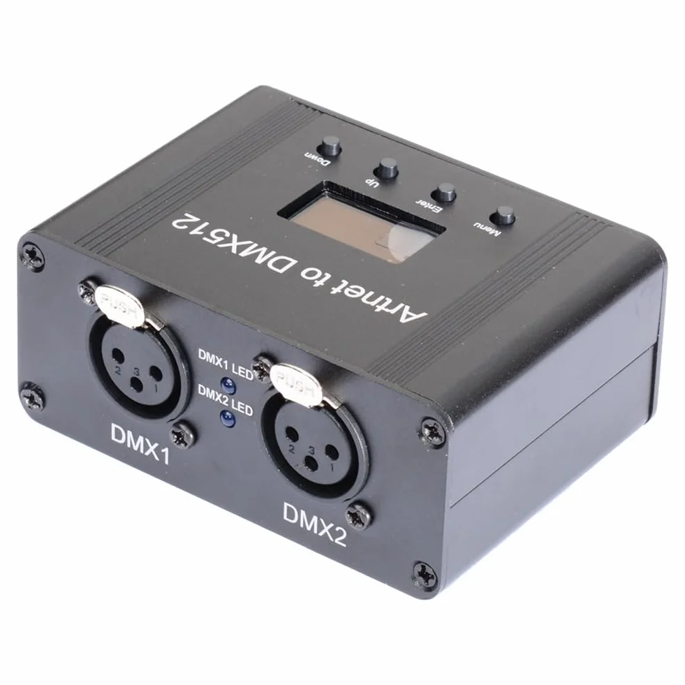 Interfaz de Controlador de IluminacióN Ethernet ArtNet DMX 512, 2 Universos