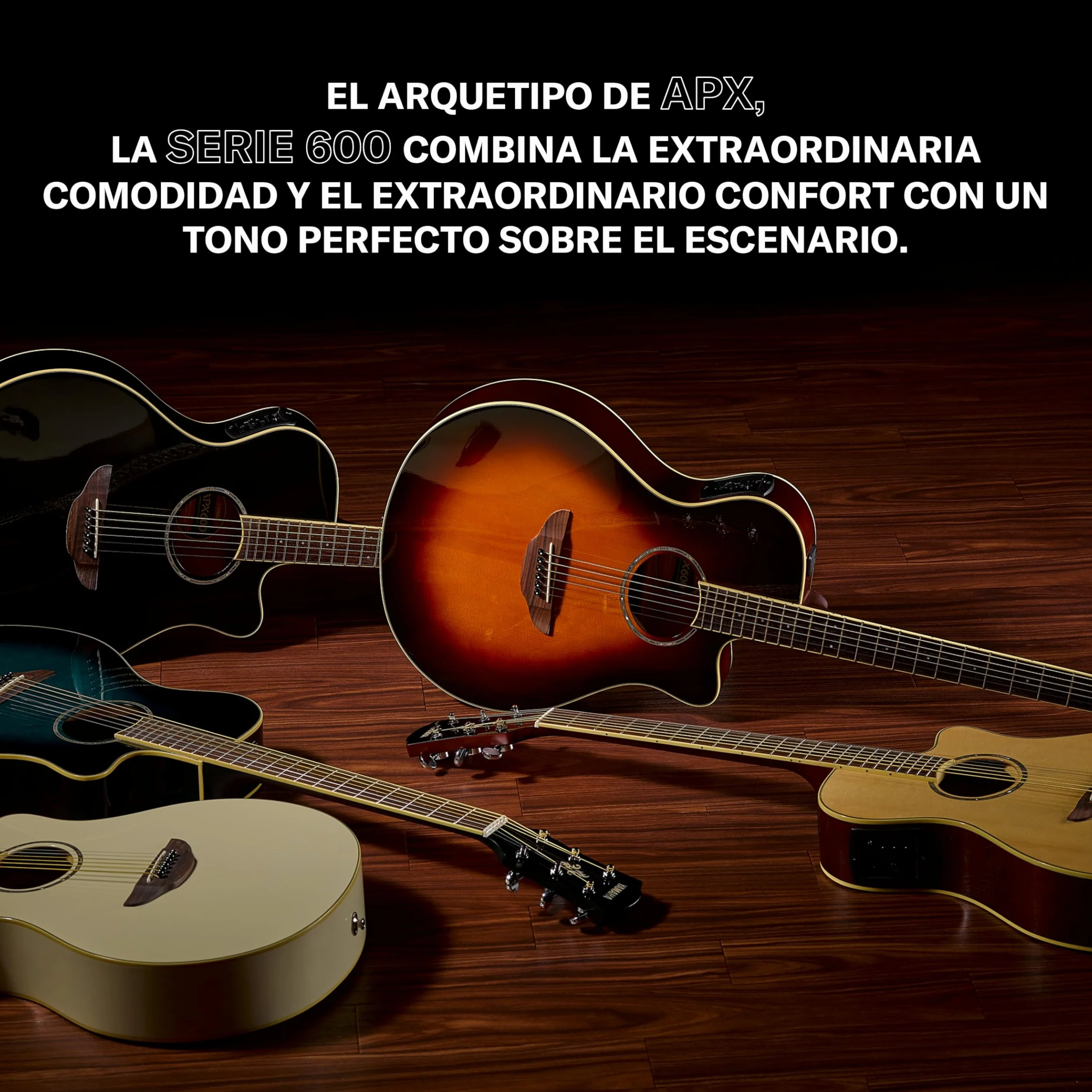 YAMAHA APX600 Guitarra Electroacústica – Cuerpo Estrecho Thinline, Escala 25”, previo System 65, Ecualizador de 3 Bandas, Afinador Integrado, Boca Ovalada – Blanco Vintage