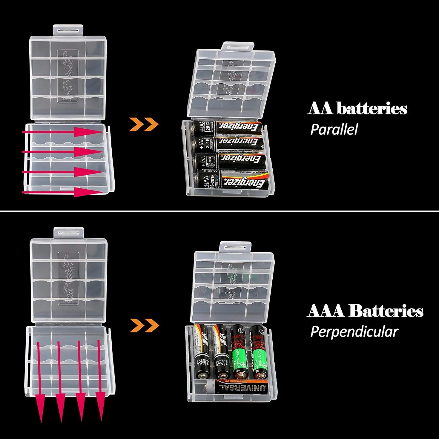 GTIWUNG Probador De Pilas Digital con Pantalla LCD, Probador Testador Universal Comprobador de Pilas Baterias Digital Medidor Voltaje Pilas AAA C D 9V 1.5V + 10Pcs Caja Almacenaje Pilas aa y aaa