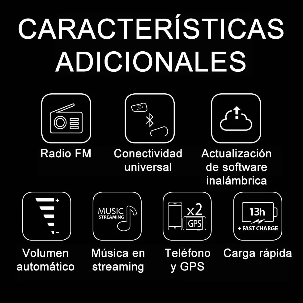 Cardo FREECOM 2X Bluetooth Intercomunicador 2 Vías para Motocicleta Negro