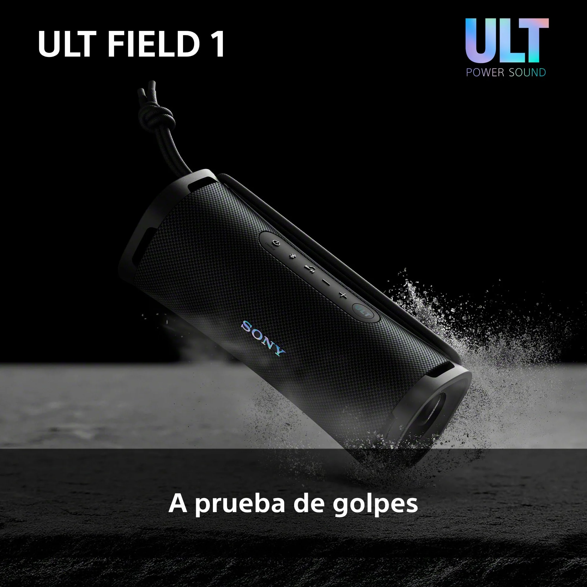 Sony ULT Field 1 Altavoz Bluetooth portátil IP67 Resistente a los Golpes 12H Batería Negro