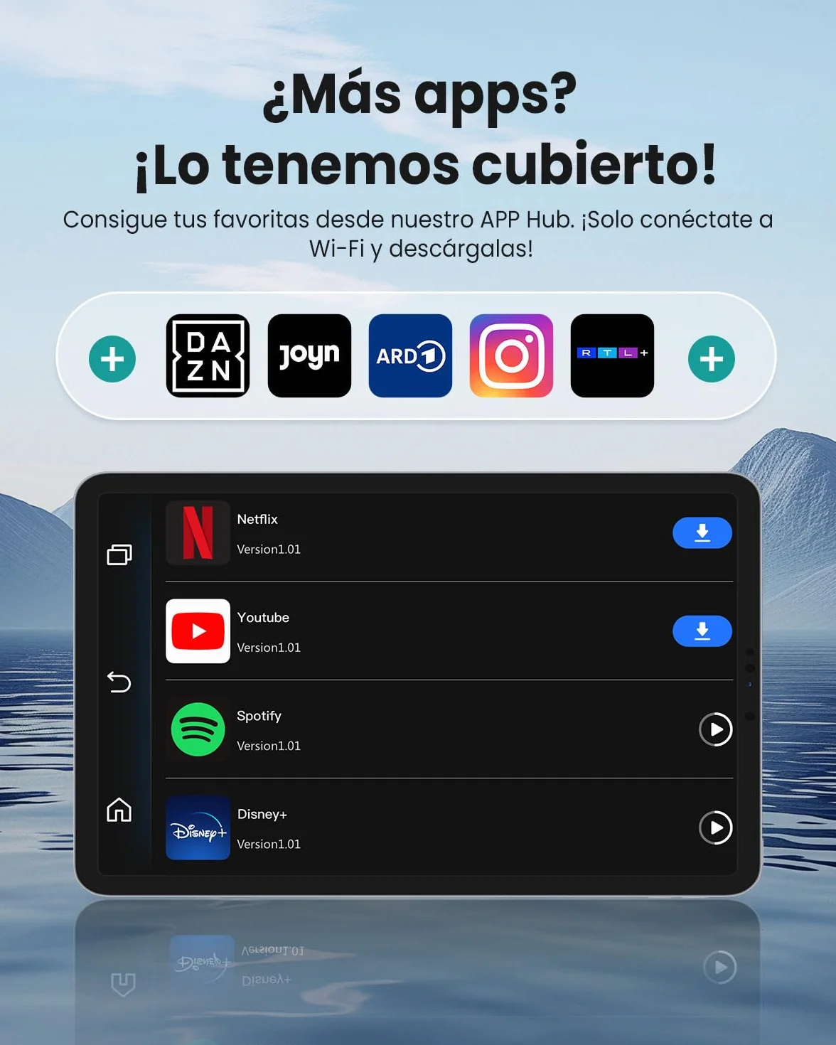 OTTOCAST Play2Video Ultra, 3 en 1 Caja AI para Netflix/Youtube/Prime Video, Adaptador CarPlay inalámbrico y Android Auto con USB, Wi-Fi Dual Band, Bluetooth 5.4, Baja Latencia, 4GB+32GB, Plug & Play
