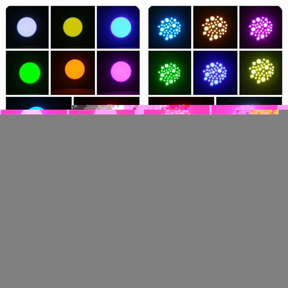 2 unidades de luz de escenario mini de 60W con cabezal móvil LED, luces RGBW para DJ, DMX512, 9/11 canales de control de sonido para discotecas, DJ, fiestas y clubes