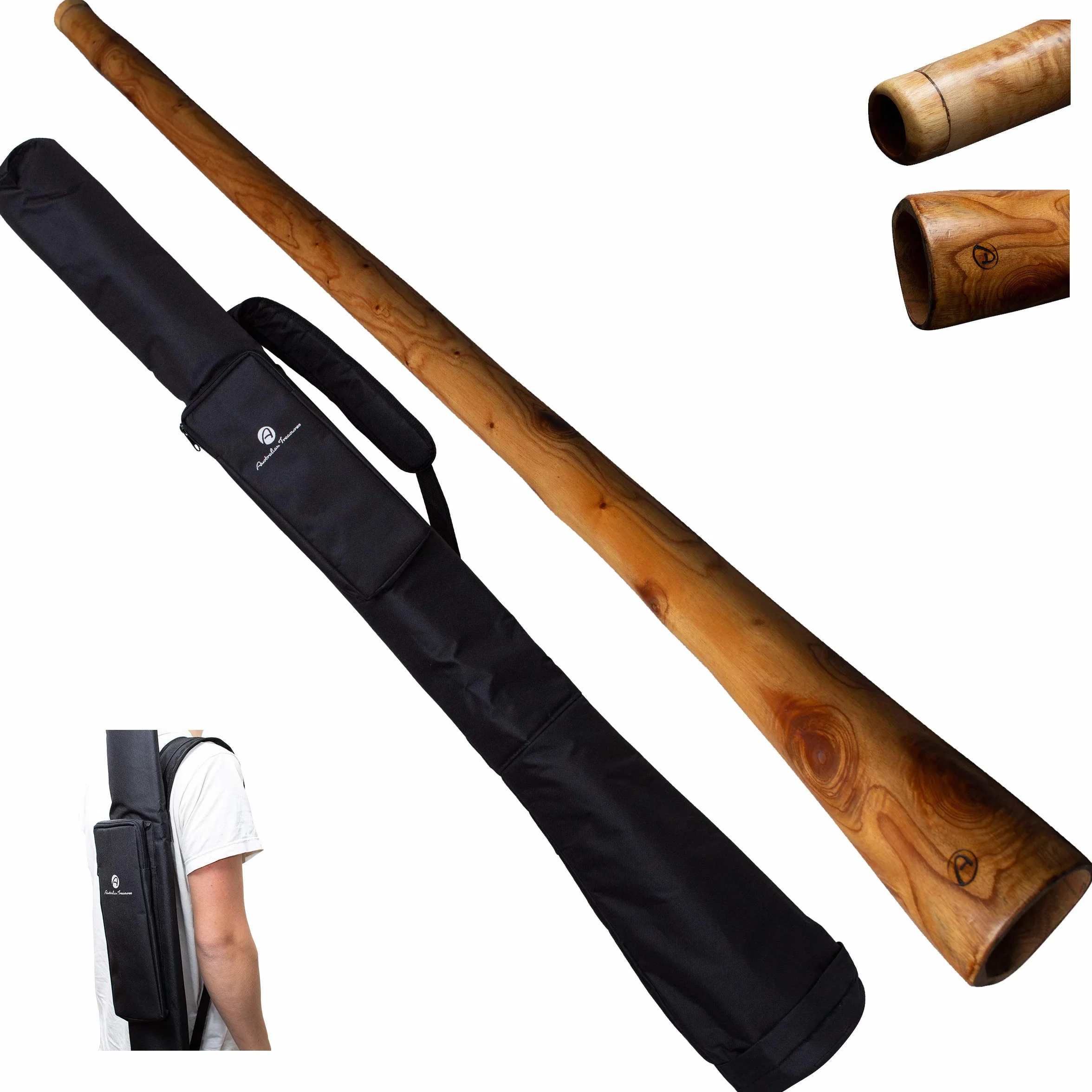 DIDGERIDOO: Mogano PRO 147cm incluyendo bolsa didgeridoo de nylon