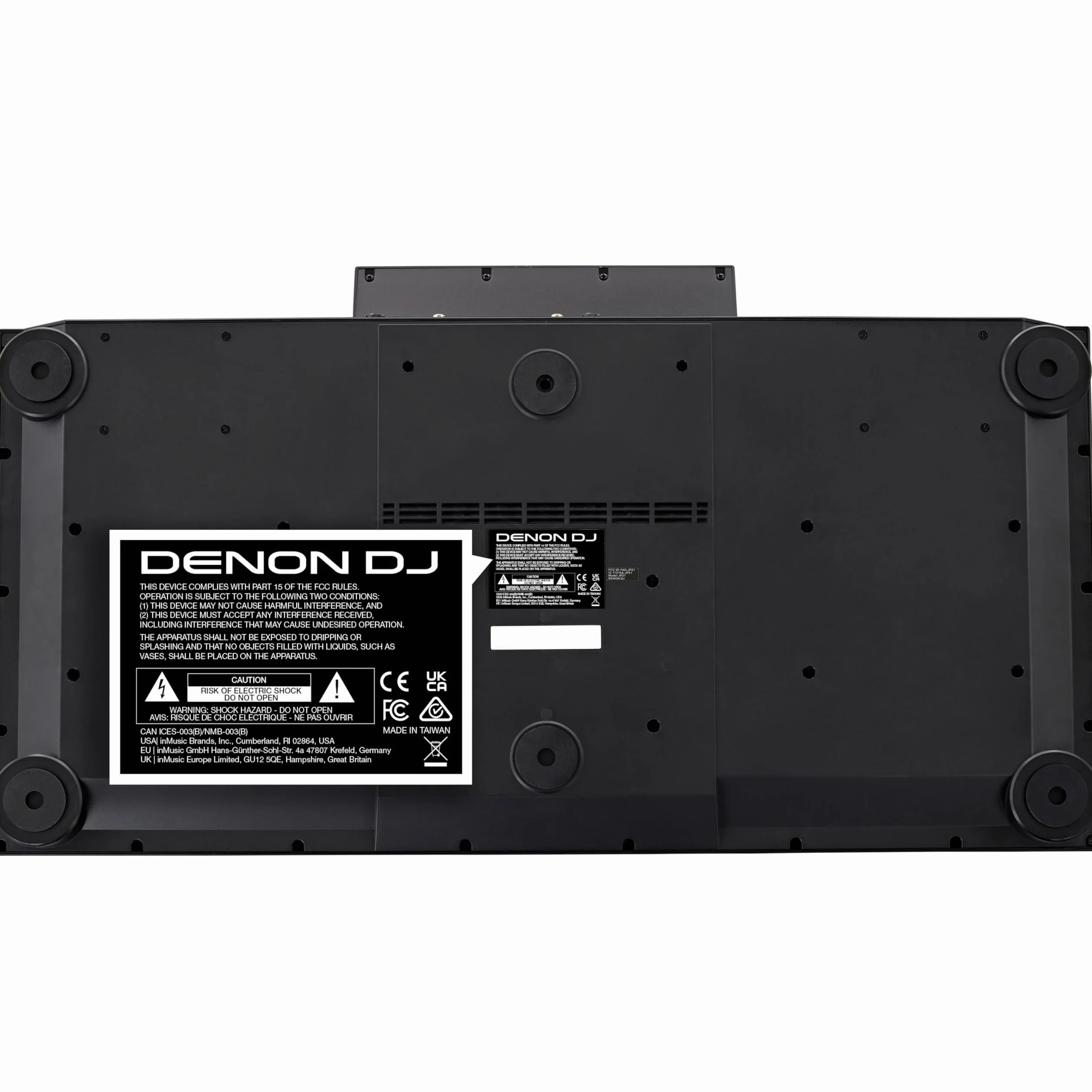 Denon DJ SC LIVE 4 Controlador DJ con separación de stems en 4 decks, streaming por wifi, altavoces integrados, compatible con Serato DJ y Virtual DJ