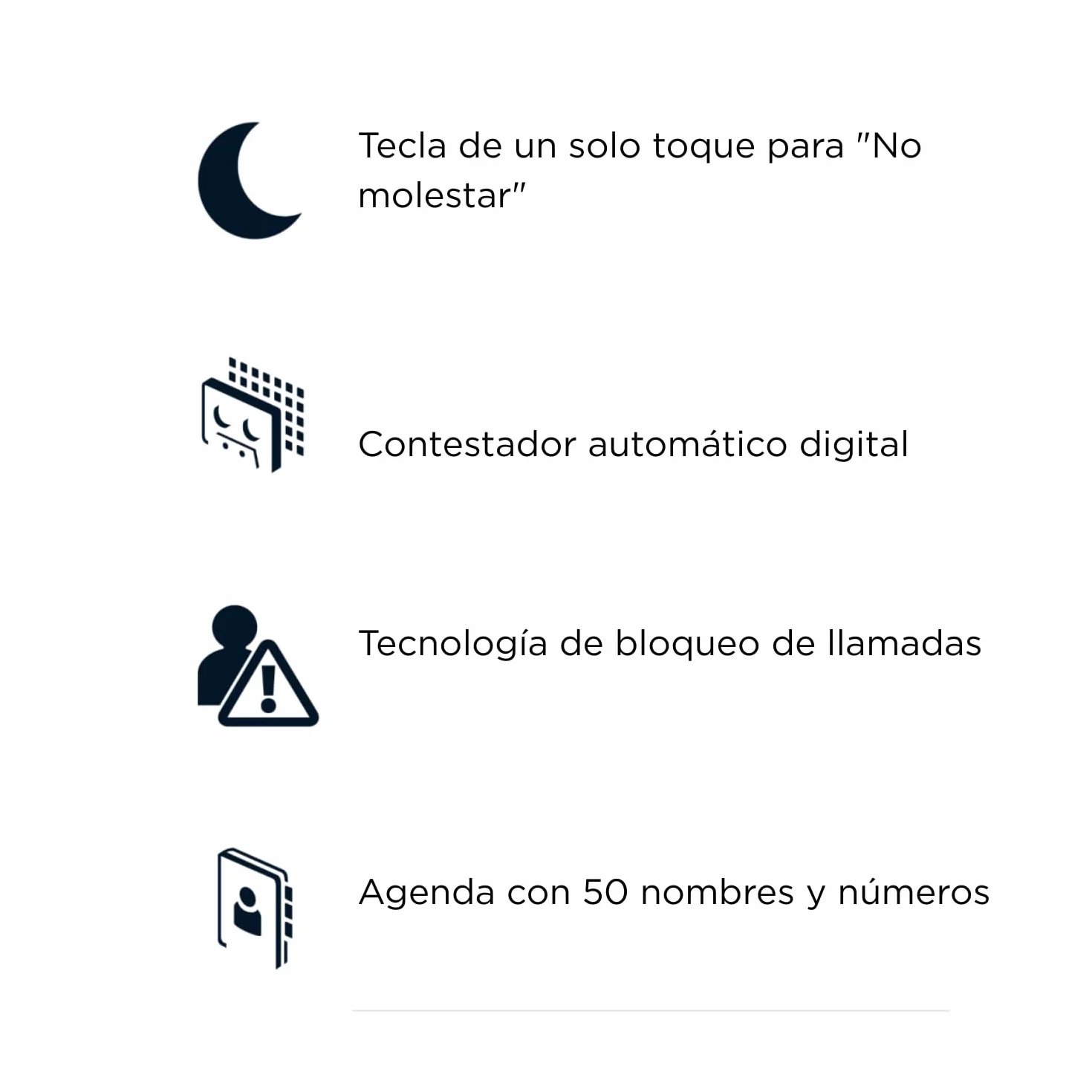 Motorola E211 Teléfono Inalámbrico Digital Contestador Automático 12 min Grabación, Negro