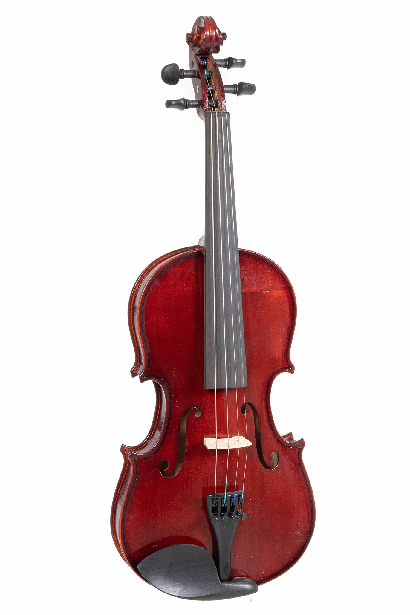 GEWApure Violin Set HW Madera dura 1/16 Montado con Barbada, Cordal con microafinador, Arco, Resina, Estuche con Bandolera