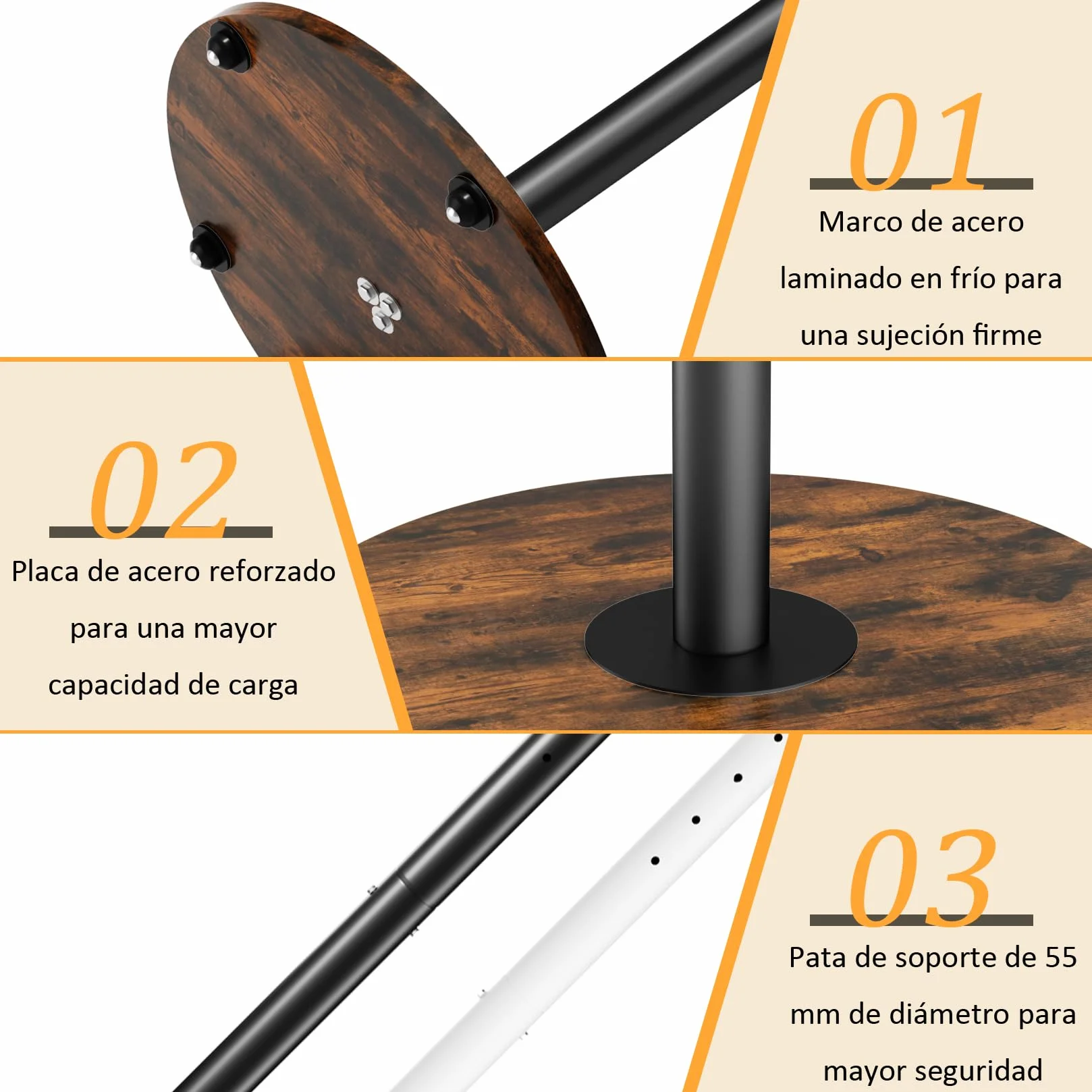 UNHO Soporte TV con Ruedas para 40-75 Pulgadas, Pie de Suelo LED/LCD, Ajuste Altura, 50kg, VESA 600x400 mm, Negro