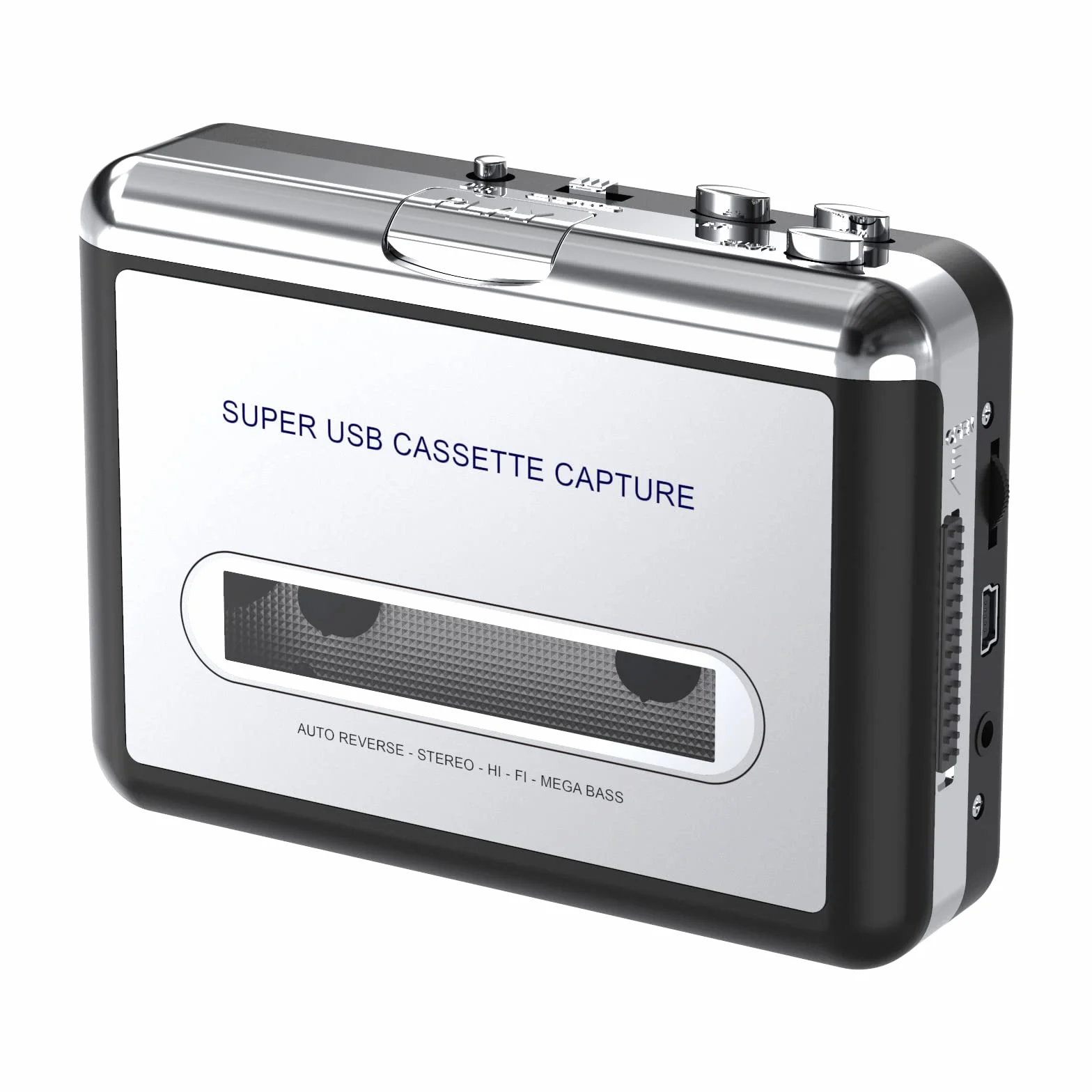 DIGITNOW! Reproductor USB de casete convertidor a MP3 con enchufe hembra de 3,5 mm
