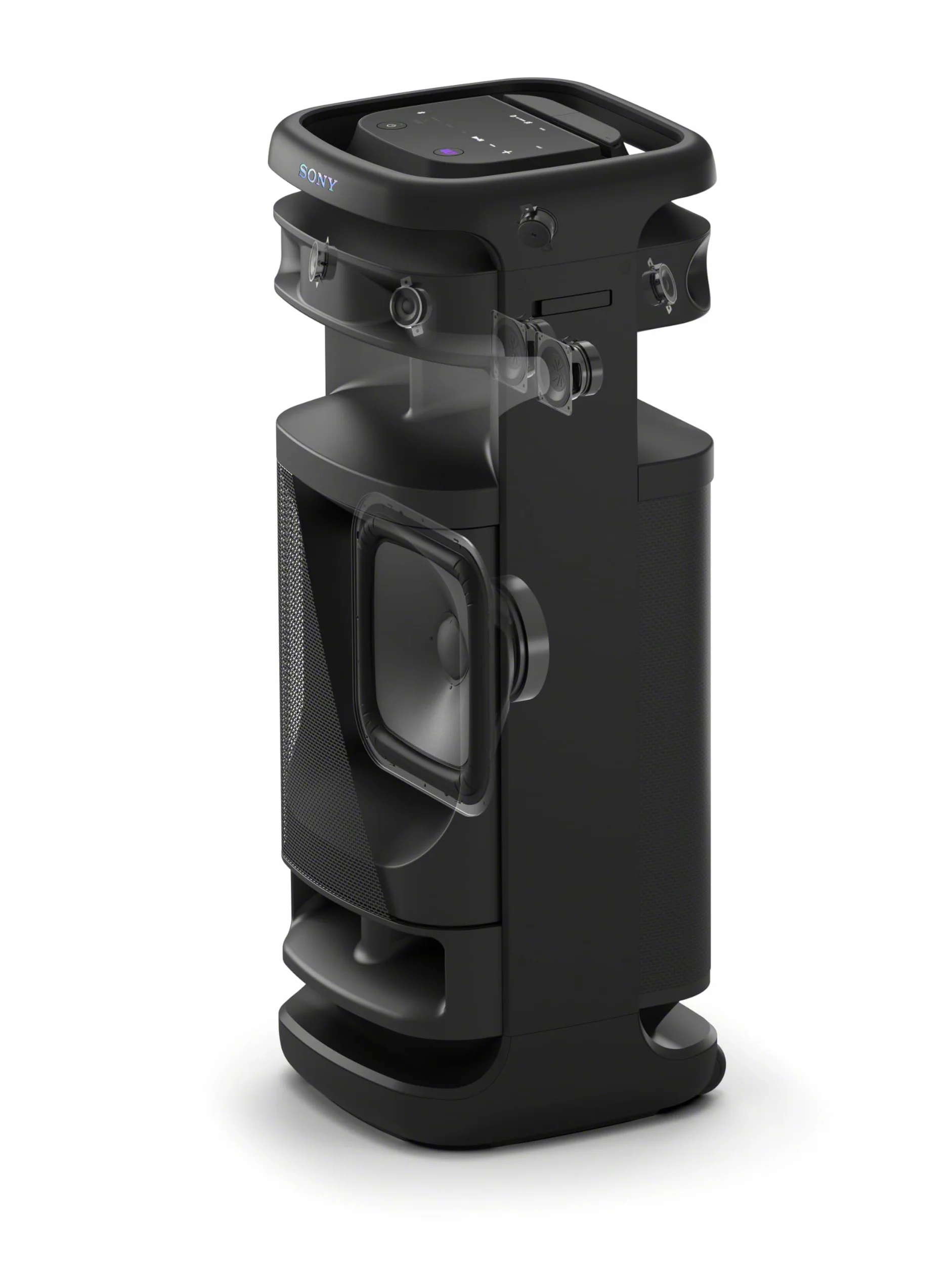 Sony ULT TOWER 10, altavoz bluetooth para fiestas con ULT POWER SOUND, Deep Bass, X-Balanced, LED 360, micrófono inalámbrico