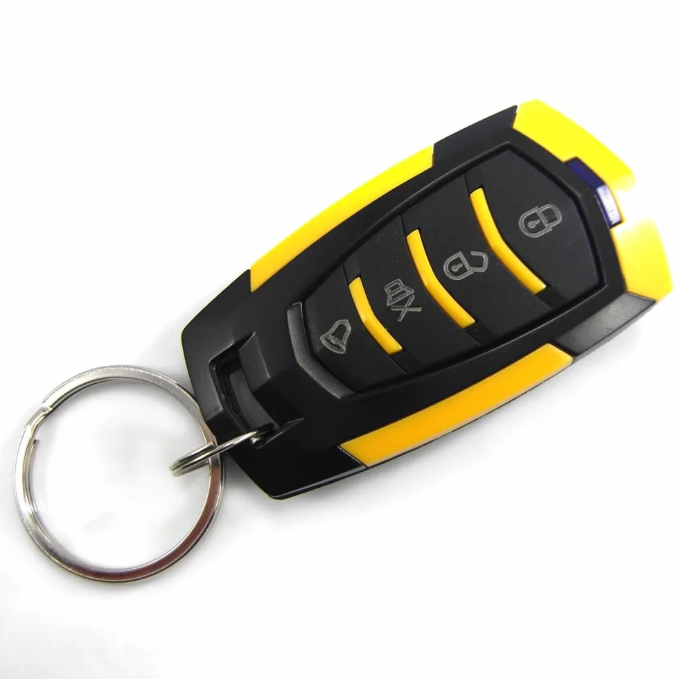 Shkalacar Alarma Universal para Coche 12V, Sistema de Alarma antirrobo para Coche, Sensibilidad de 7 Niveles con 2 Controles Remotos